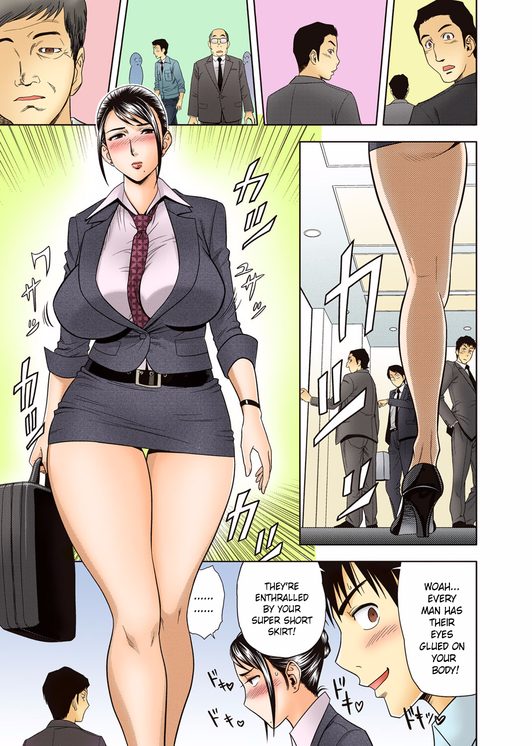 Aaan Mucchiri Kyonyuu Onee-san ~Uchiawase de Good Job!~ | Hmmm My Older Sister's Big and Plump Tits ~Good Job at the Meeting!~ page 4 full