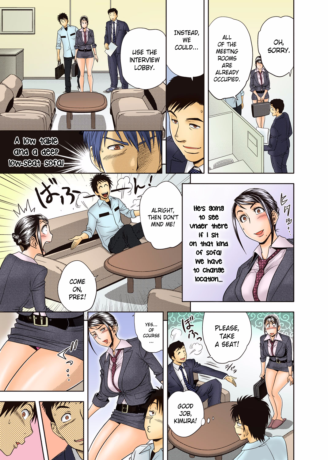 Aaan Mucchiri Kyonyuu Onee-san ~Uchiawase de Good Job!~ | Hmmm My Older Sister's Big and Plump Tits ~Good Job at the Meeting!~ page 8 full