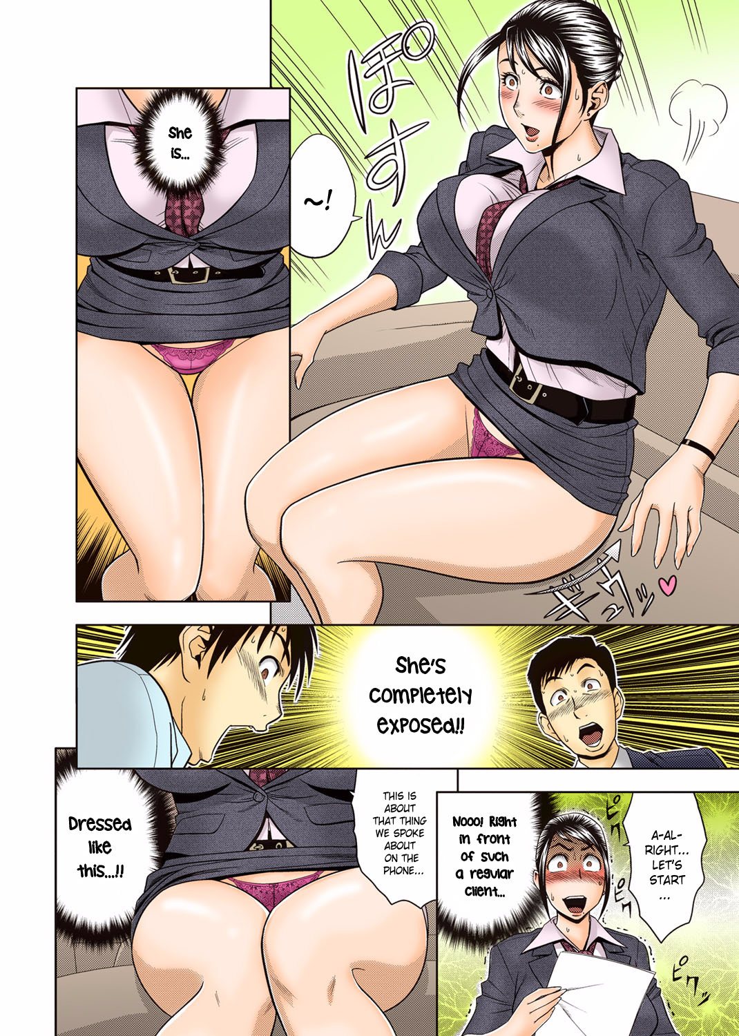Aaan Mucchiri Kyonyuu Onee-san ~Uchiawase de Good Job!~ | Hmmm My Older Sister's Big and Plump Tits ~Good Job at the Meeting!~ page 9 full