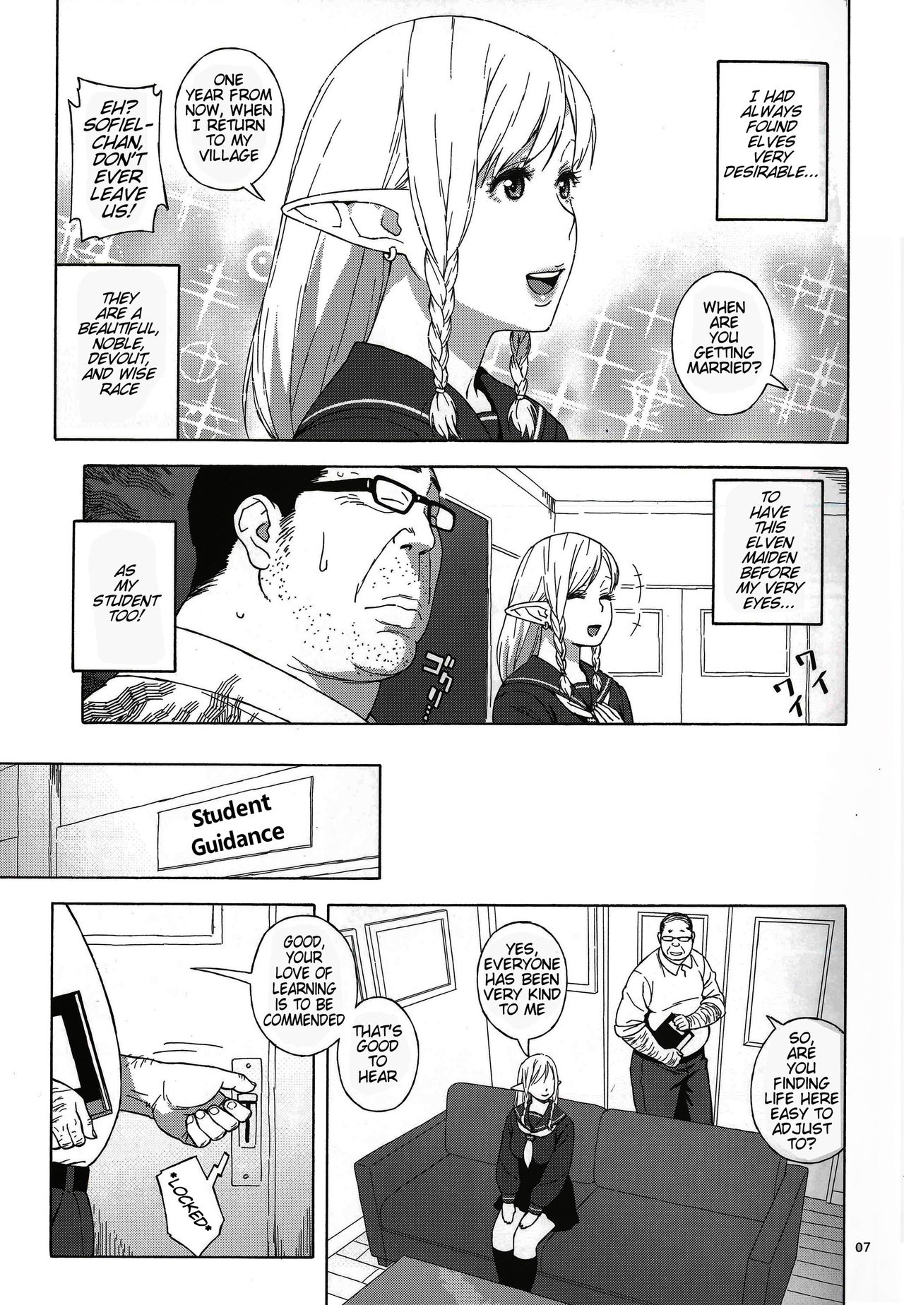 Tenkousei JK Elf -Houkago Choukyou Jugyou- | High School Elven Transfer Student -After School Sex Training Lessons- page 7 full