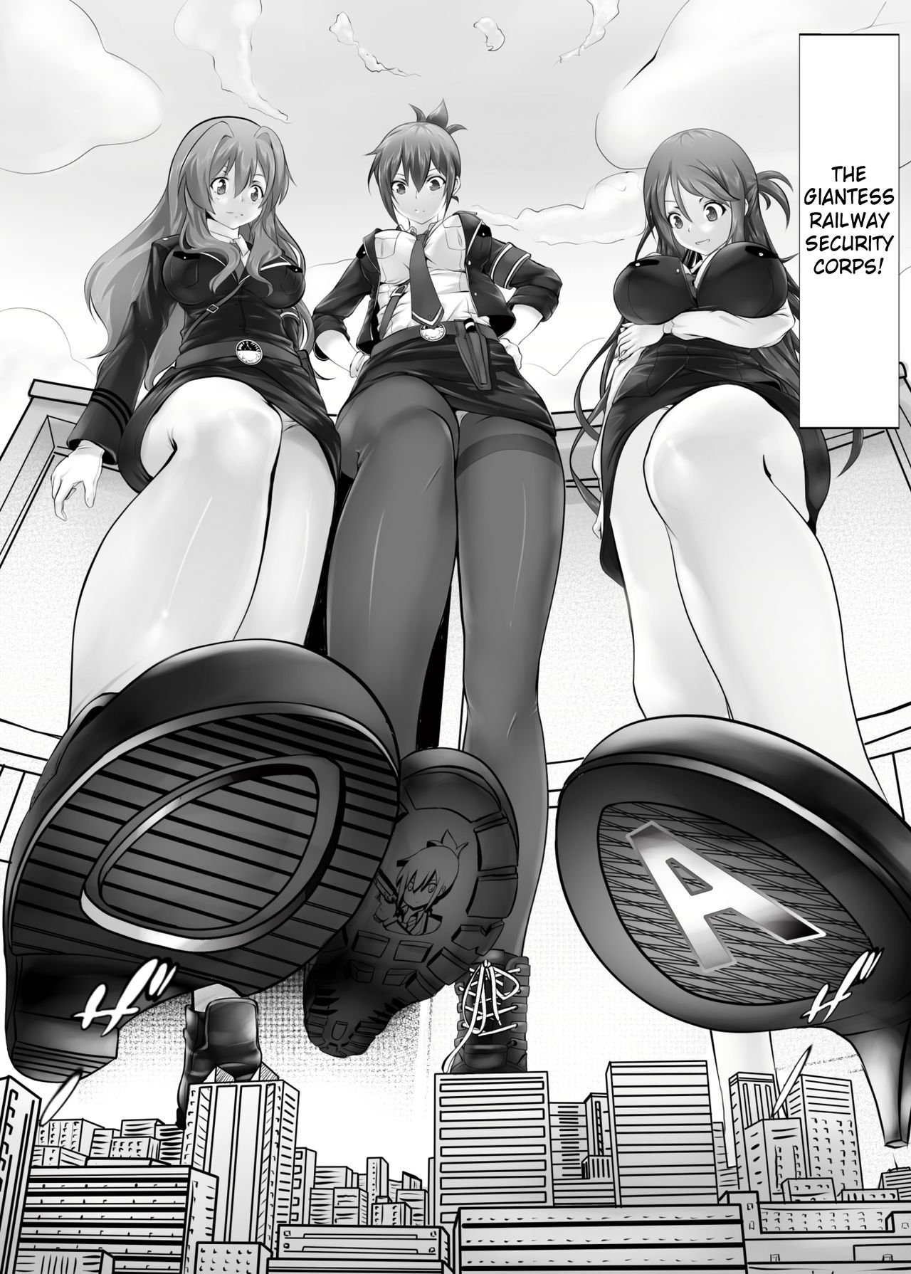 Kyodai Musume Tetsudou Kouantai - Rail Giantess! page 4 full