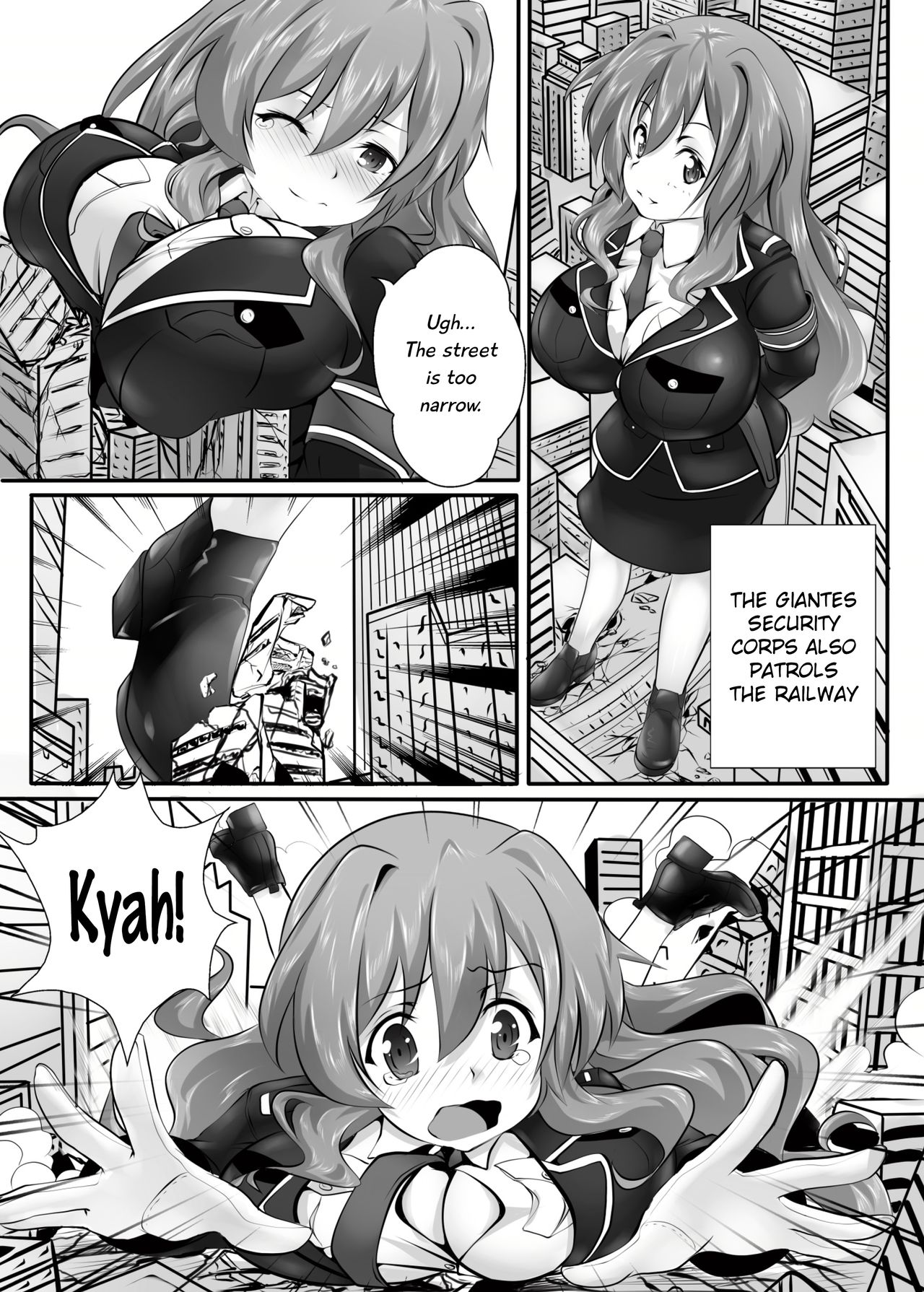 Kyodai Musume Tetsudou Kouantai - Rail Giantess! page 9 full