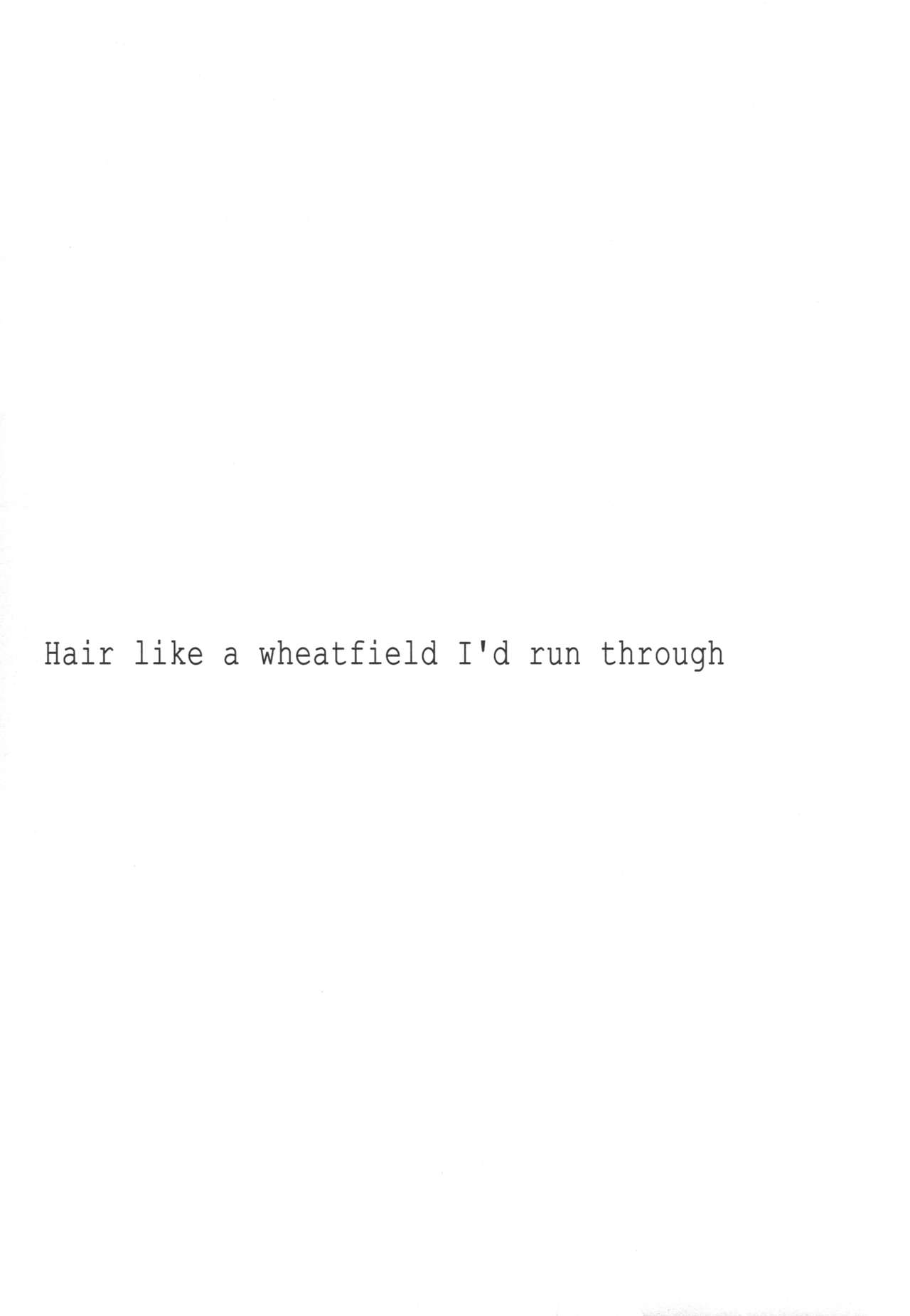 Taiyou o Tsukandeshimatta - Hair Like a Wheatfield I'd Run Through page 4 full
