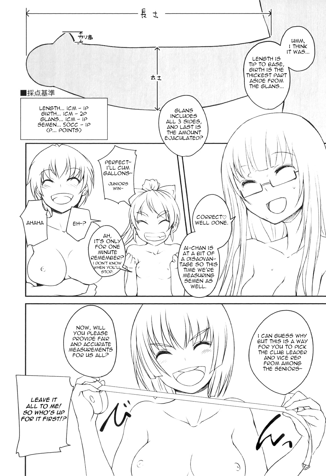 Futabu! Karada Sokutei! | Futa Club! Body Measurements! page 3 full