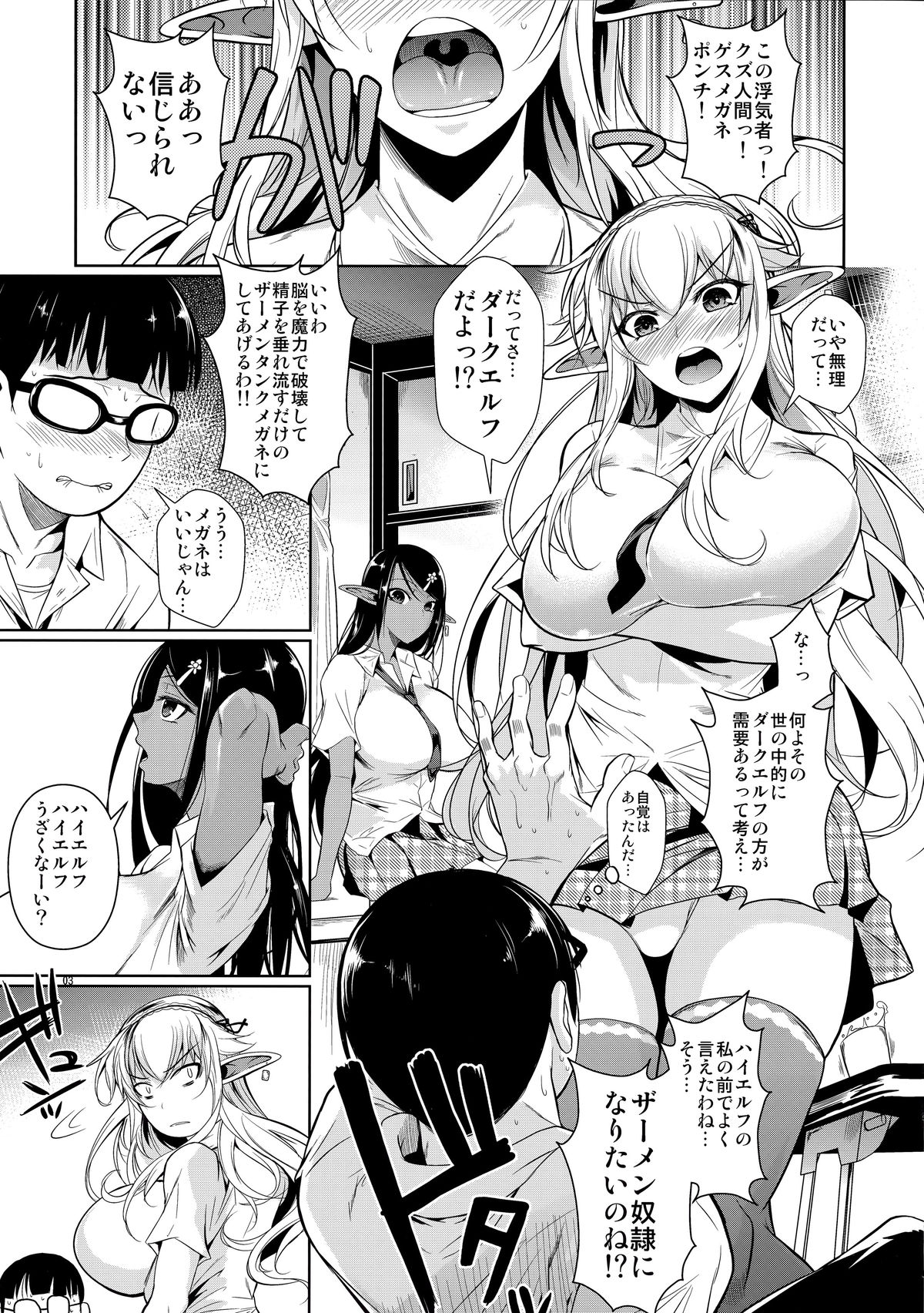 High Elf x High School Shiro x Kuro page 4 full