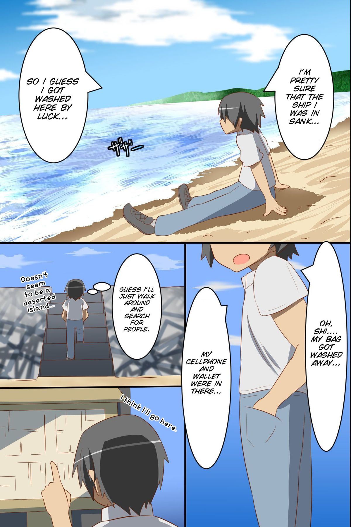 Onna Shikainai Shima ni Nagaretsuita Ore wa Ipputasaisei Harem page 5 full