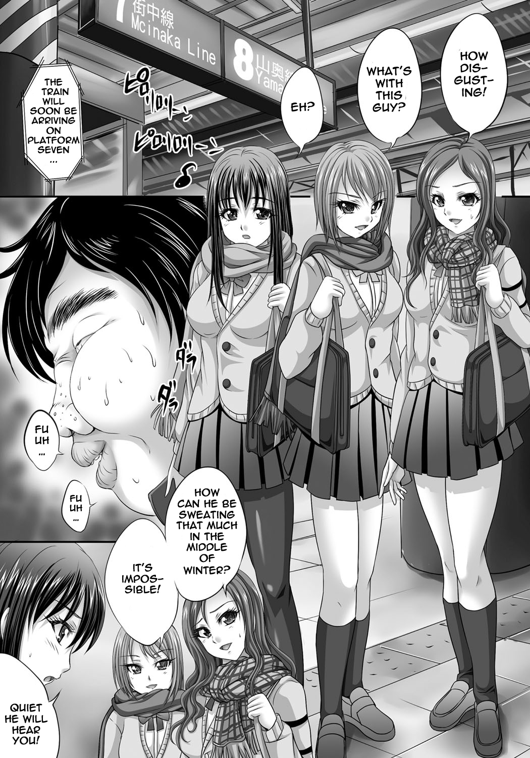 Busamen ga Tsuukin Densha no Jikan o Tomete JK ni xx page 1 full