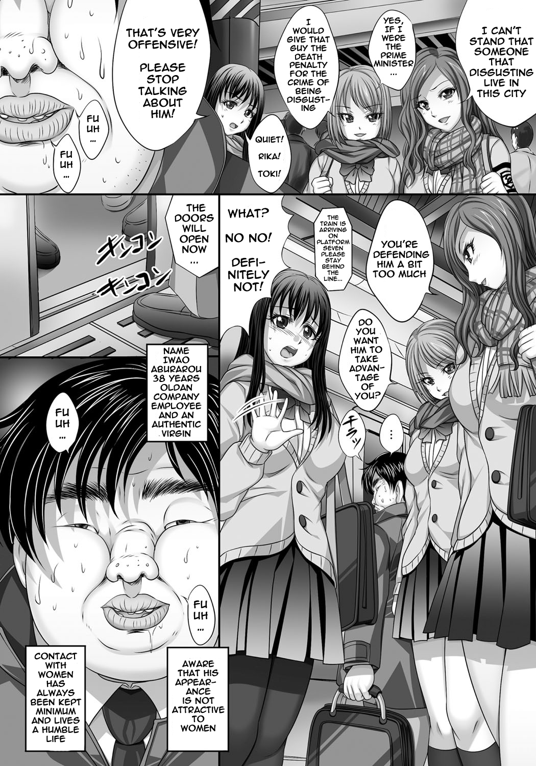 Busamen ga Tsuukin Densha no Jikan o Tomete JK ni xx page 2 full