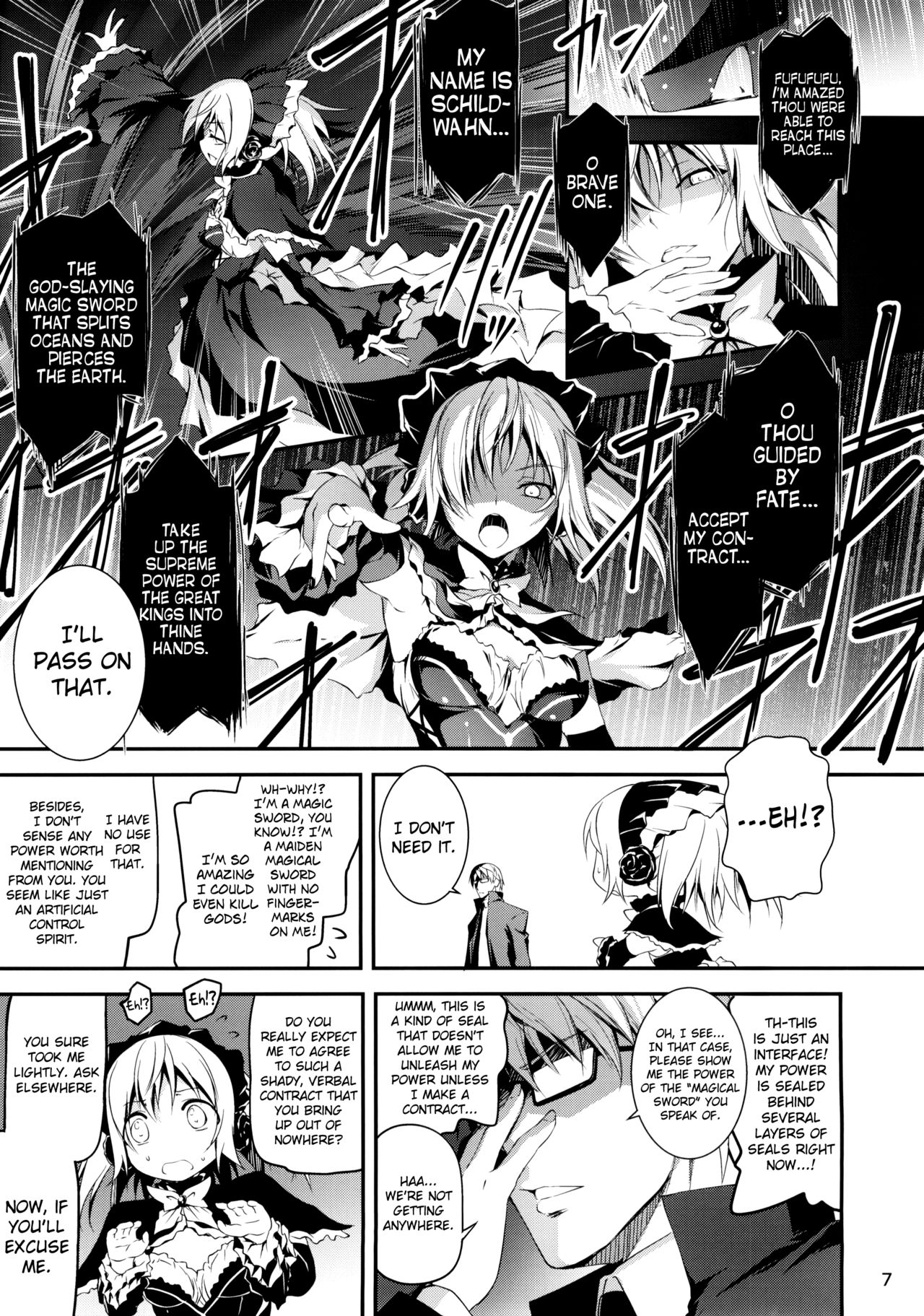 Kuro no Ryman to Maken Schildwahn | The Salaryman in Black and Schildwahn, the Magic Sword page 8 full