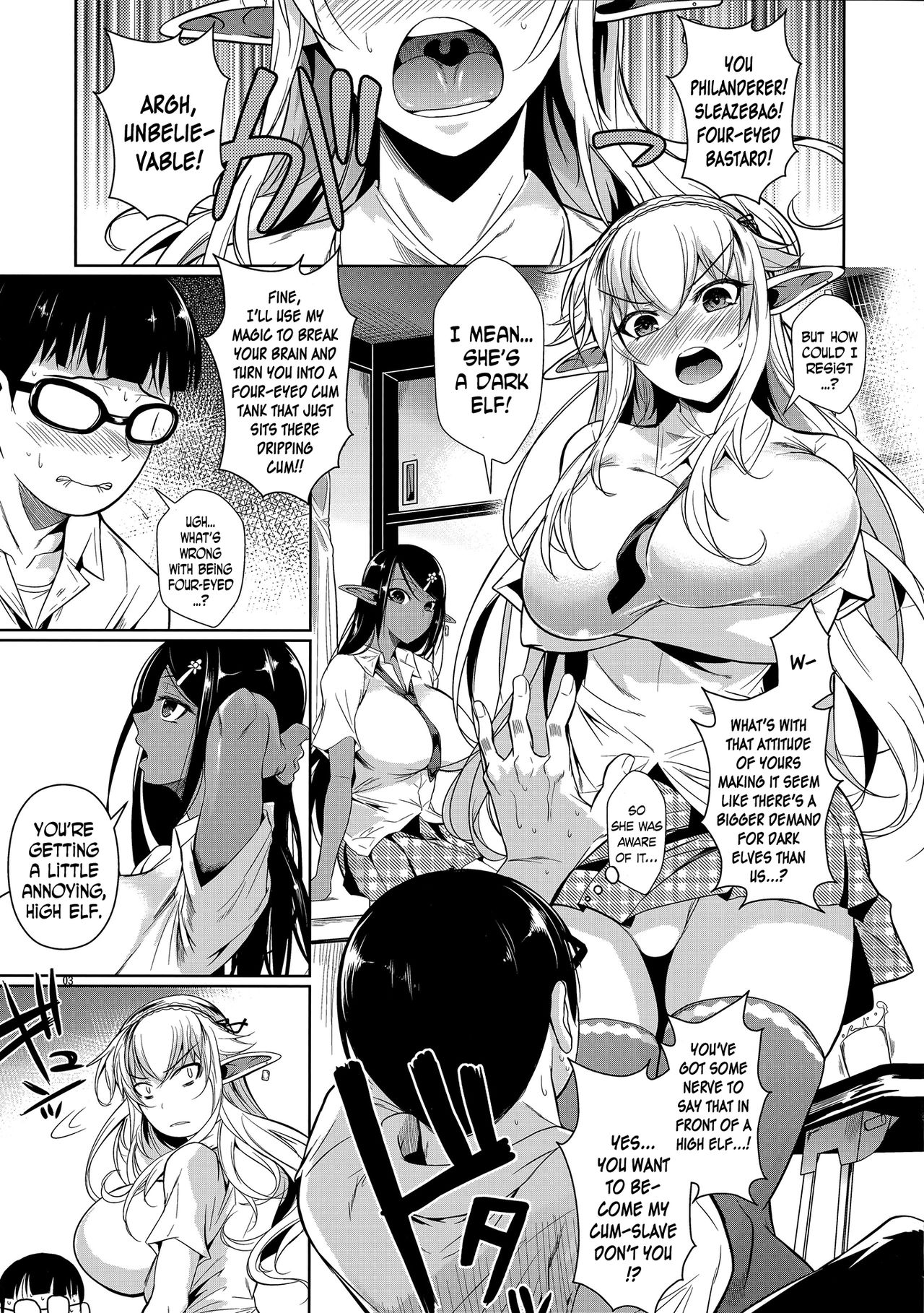 High Elf x High School Shiro x Kuro page 4 full