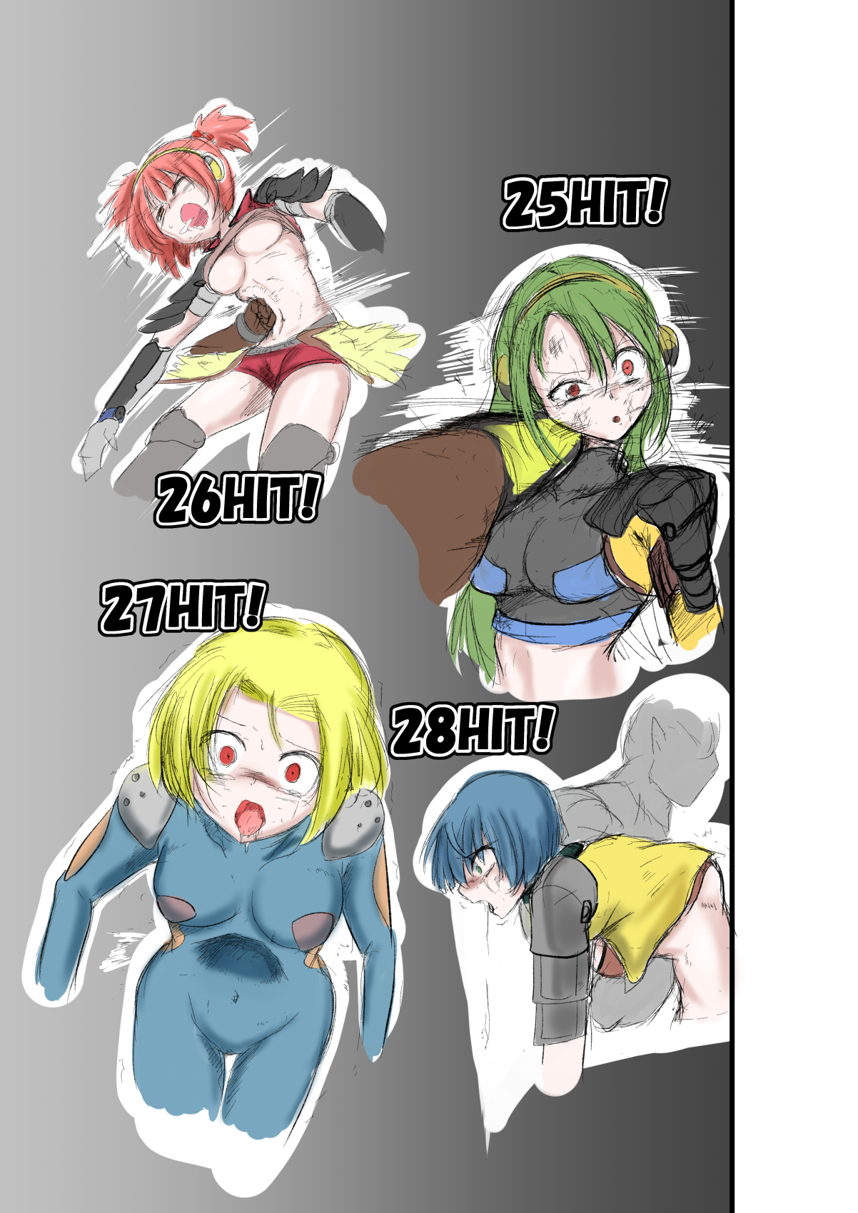 rough sketch of blow ryona page 10 full