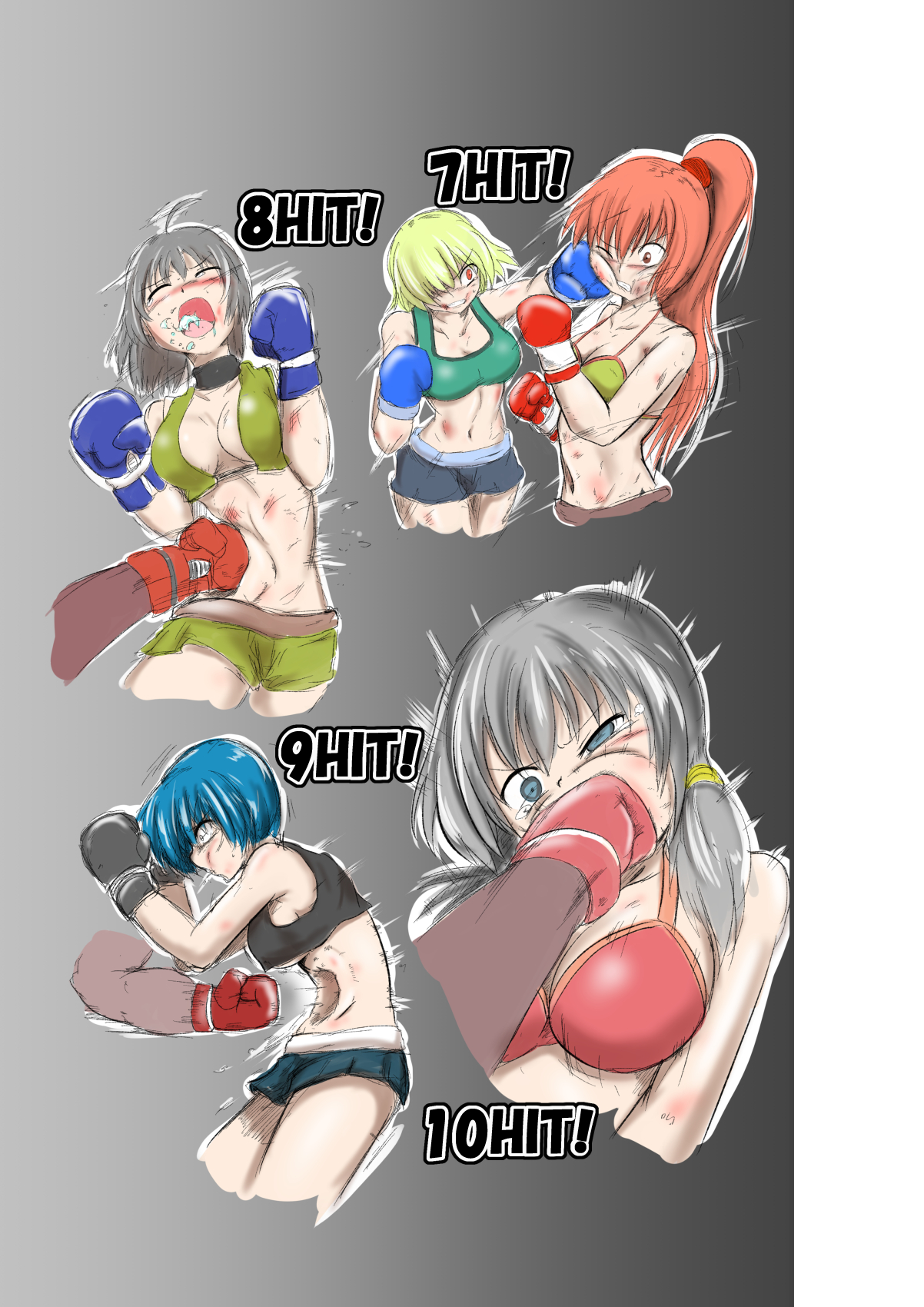 rough sketch of blow ryona page 4 full