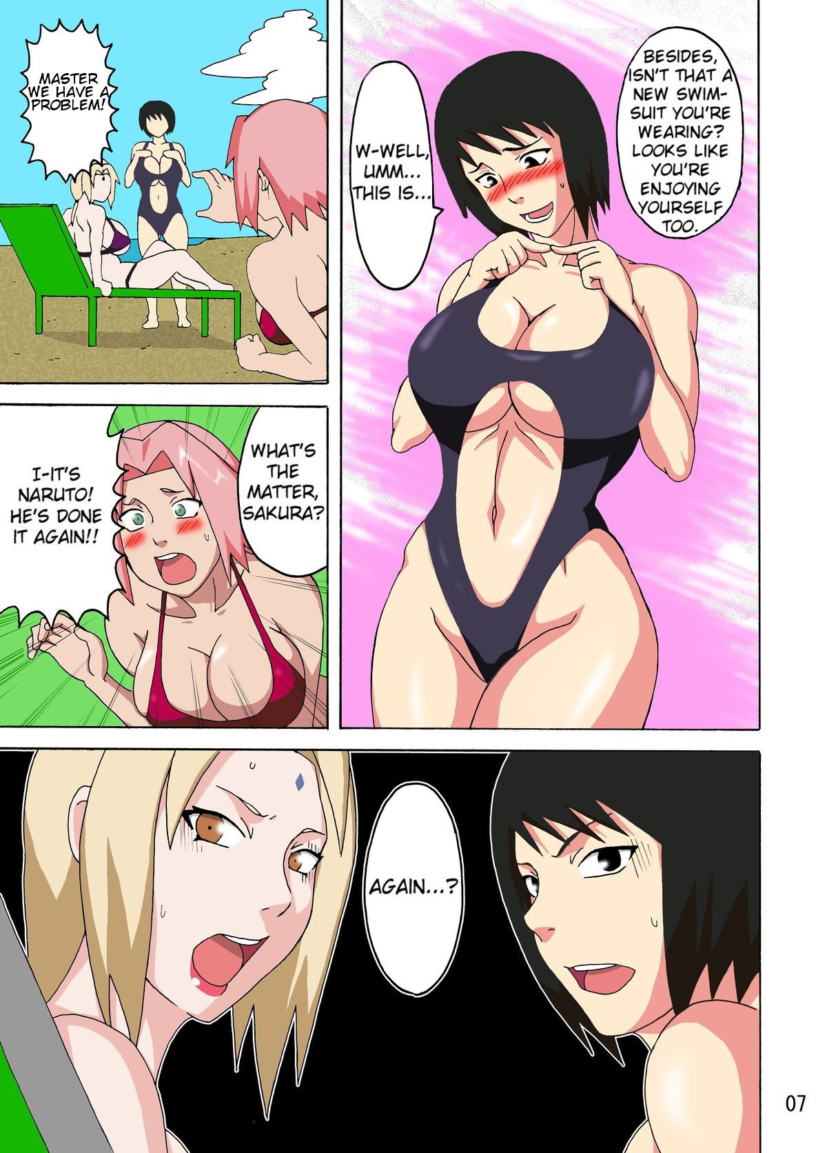 Tsunade no Insuiyoku | Tsunade's Obscene Beach page 8 full