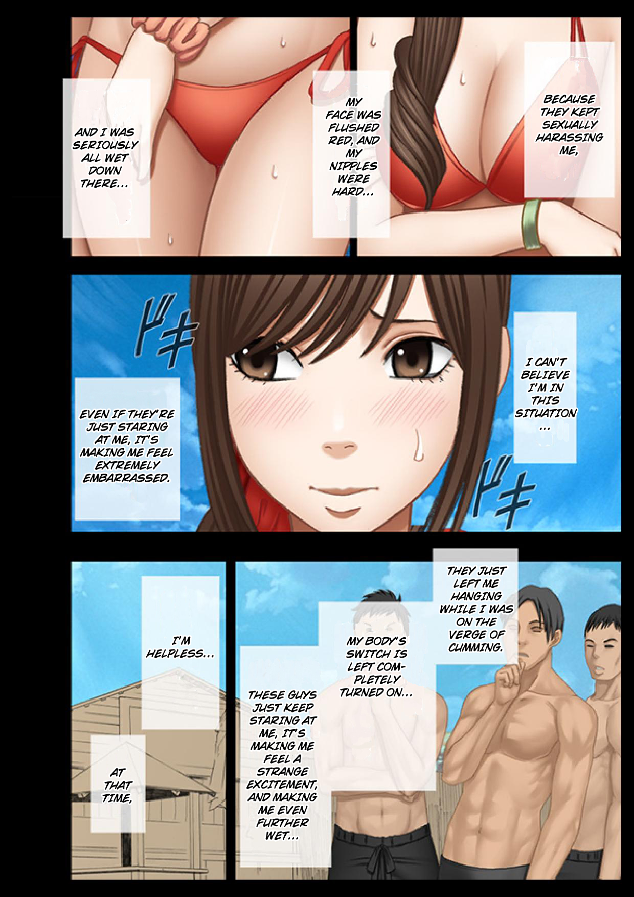 Koe no Dasenai Joukyou de Massage de Ika Sareru Onna-tachi ~Umi no Ya Hen~ | Make These Girls Silently Come without a Word While Massaging Them ~Beach Hut Episode~ page 8 full