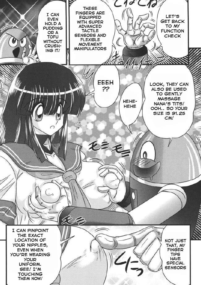 Sailor Fuku ni Chiren Robo Yokubou Kairo | Sailor uniform girl and the perverted robot Ch. 1 page 5 full