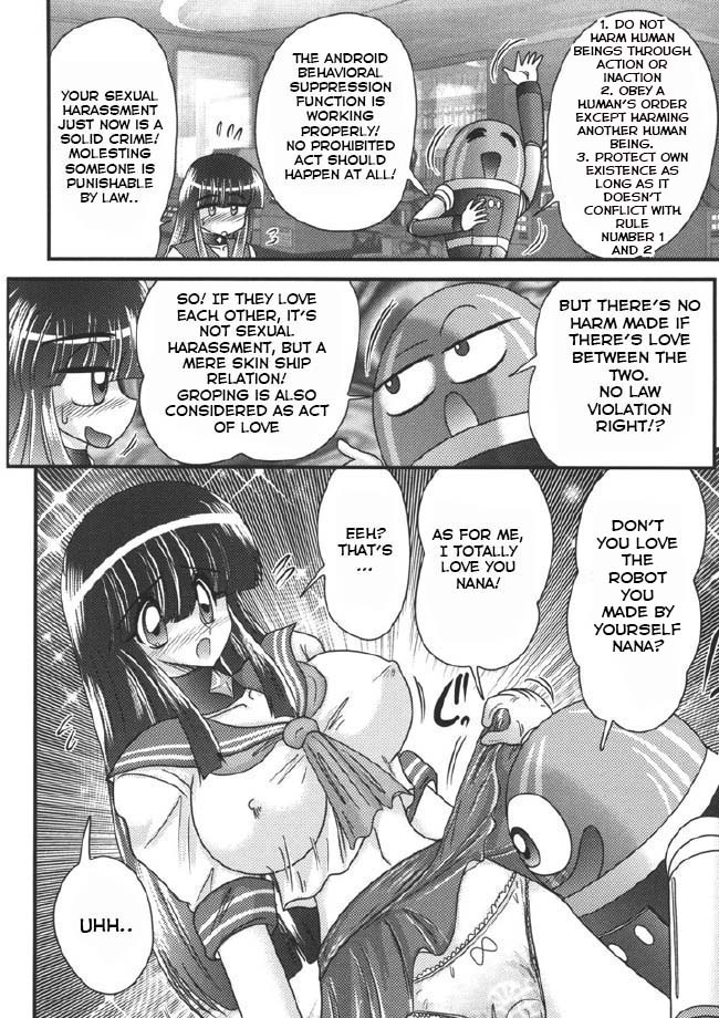 Sailor Fuku ni Chiren Robo Yokubou Kairo | Sailor uniform girl and the perverted robot Ch. 1 page 9 full