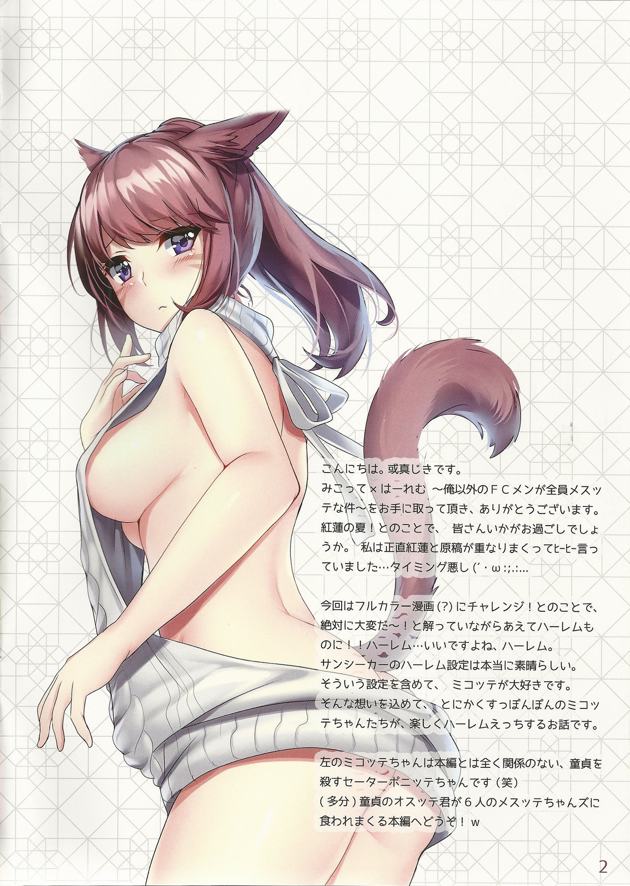 Miqo'te x Harem!! ~Ore Igai no FC Men ga Zenin Mesu'te na Ken~ page 2 full