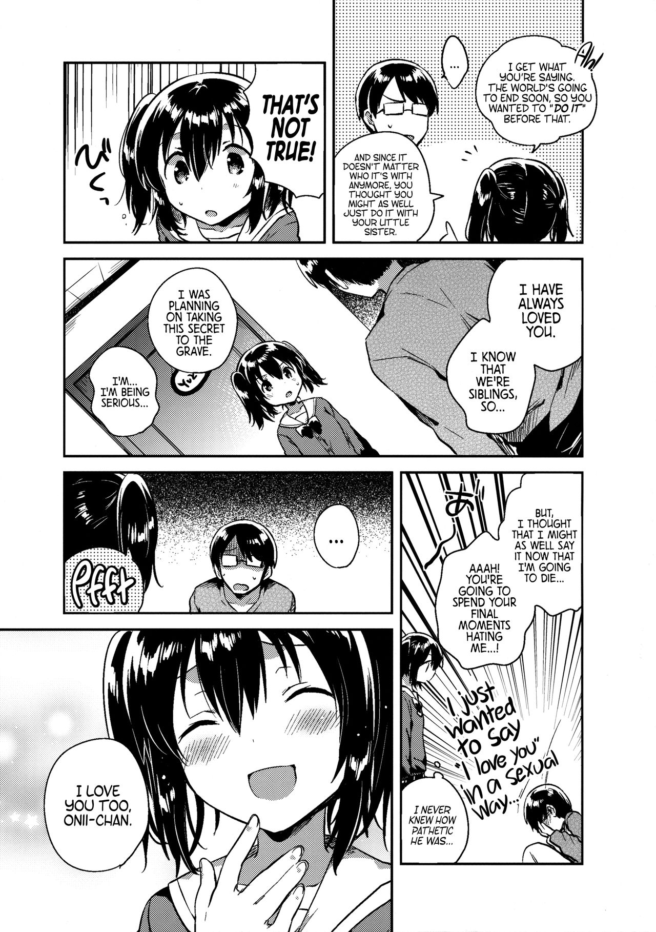 Sekai ga Metsubou Suru node Imouto to Sex Suru | The world is ending, so I'm having sex with my little sister page 8 full