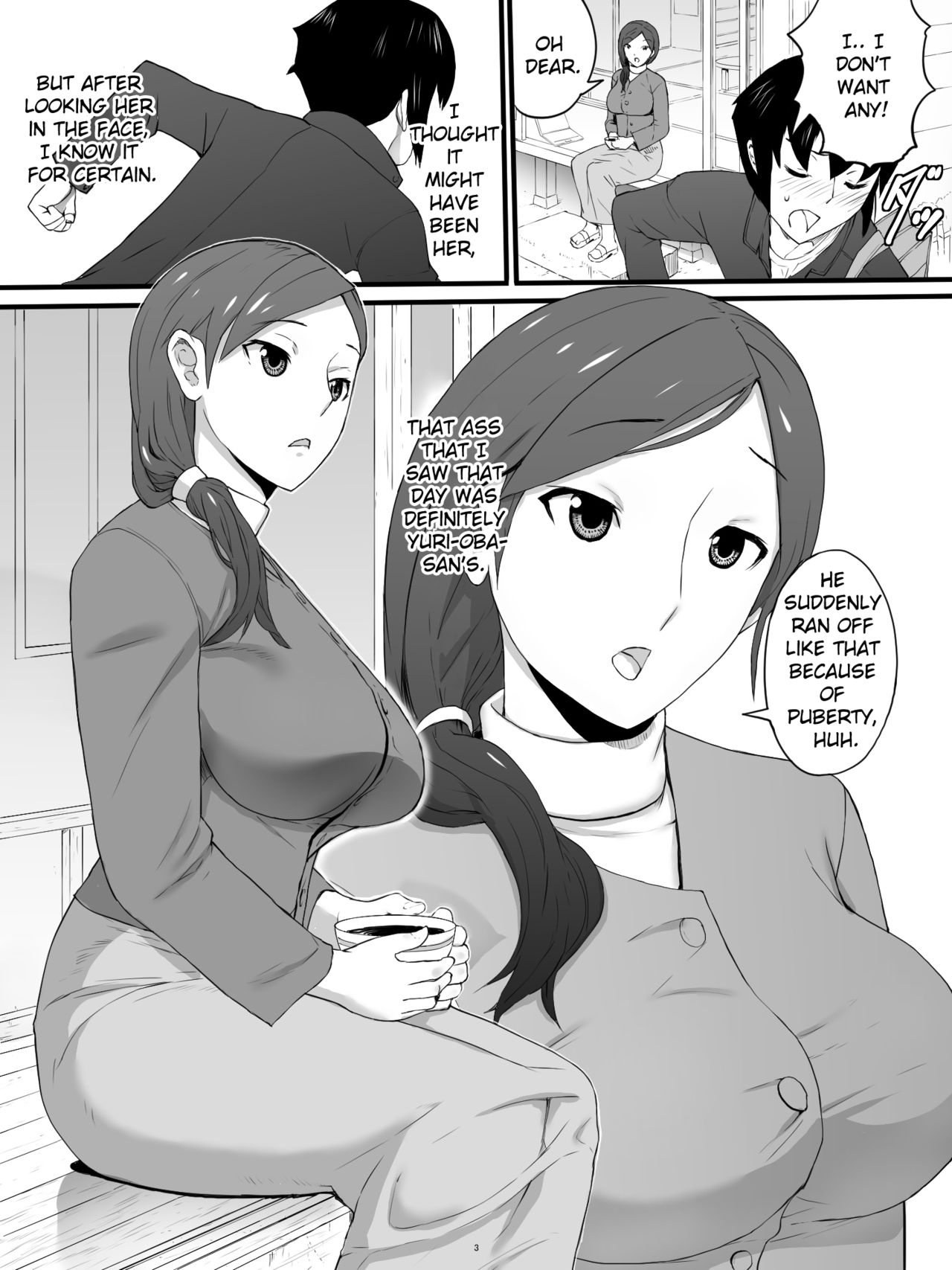 Oba-san no Toile o Shita kara Nozoku page 4 full