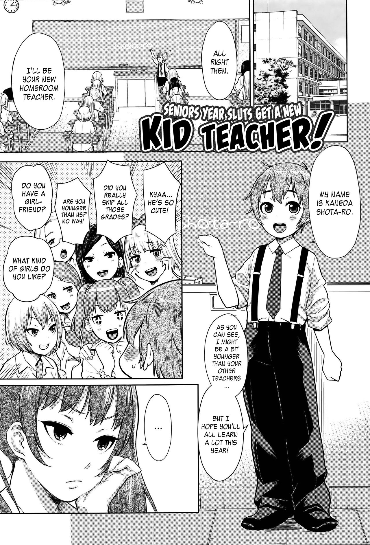 Sannen Bitch-Gumi, Kodomo Sensei | Senior Year Sluts Get a New Kid Teacher page 1 full