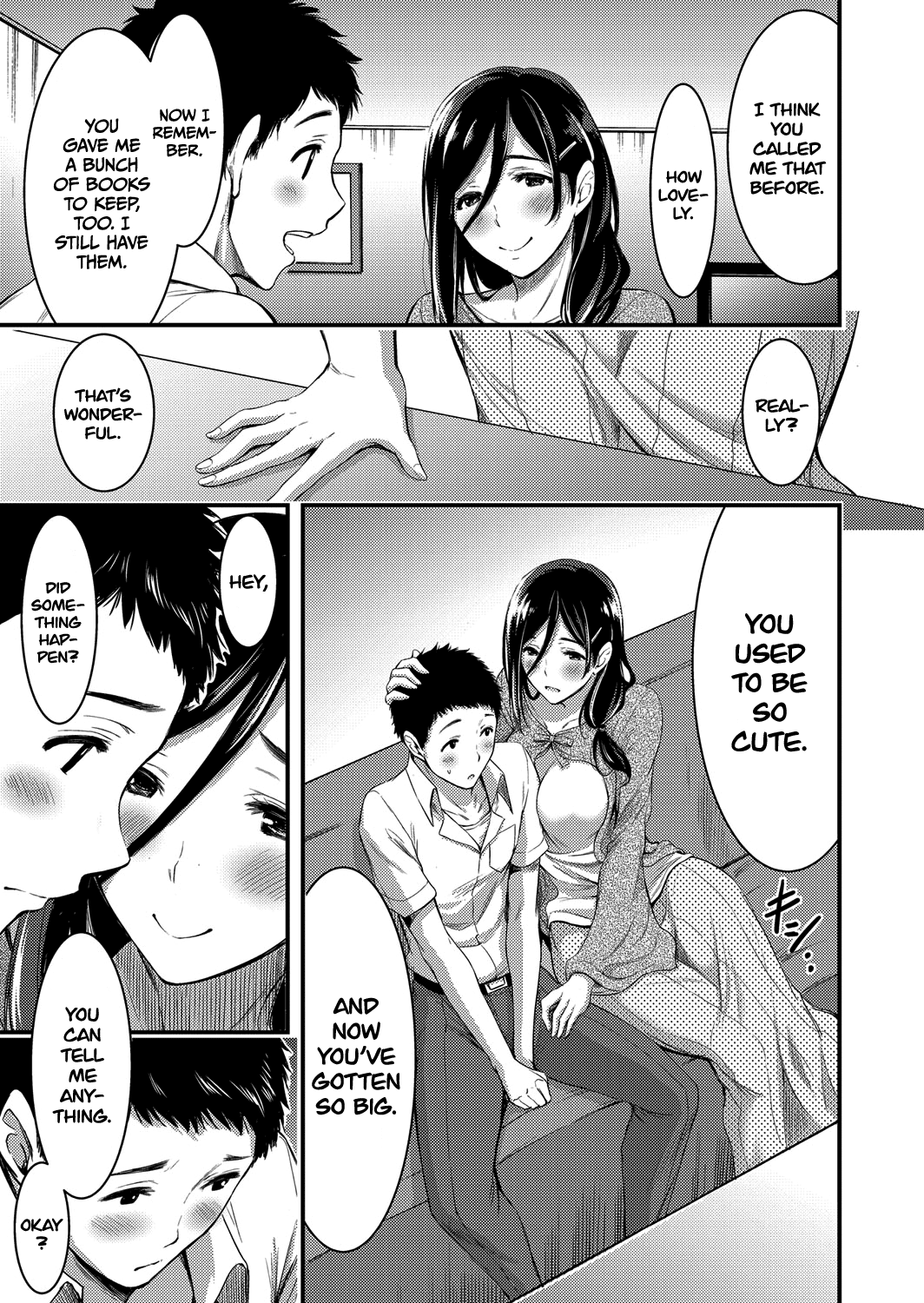 Doutei Tsumamigui Counselor ~Yuujin no Musuko ni Kindan Fudeoroshi~ | The Counselor Who Eats Virgins for Breakfast ~Deflowering Her Friend's Son~   =Dark Mac + CW= page 7 full