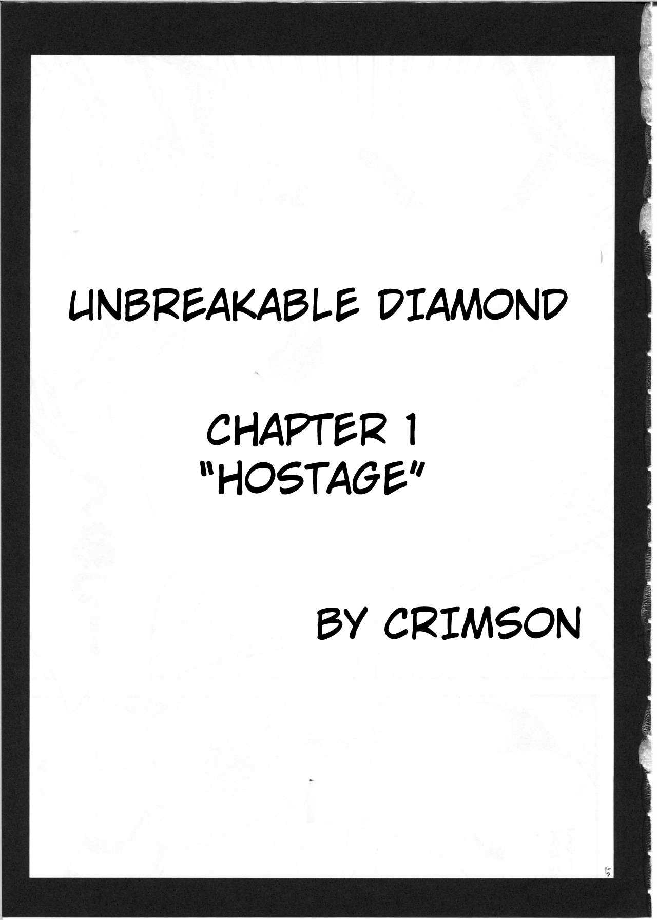 Diamond wa Kizutsukanai 1 | Unbreakable Diamond 1 page 6 full