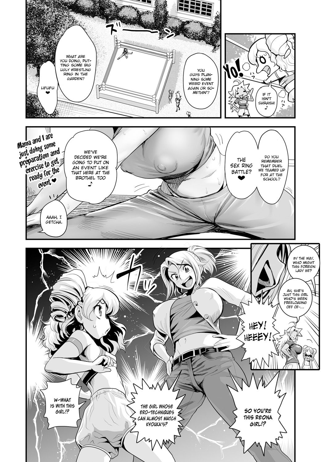 Energy Kyo-ka!! ~Bakunyuu JK. Gachizeme Hatsujouchuu!~ EX02: Choujou EroWres "Leona vs Sherry"! Sokushaku Fresh Dirty Ranbu!! page 6 full