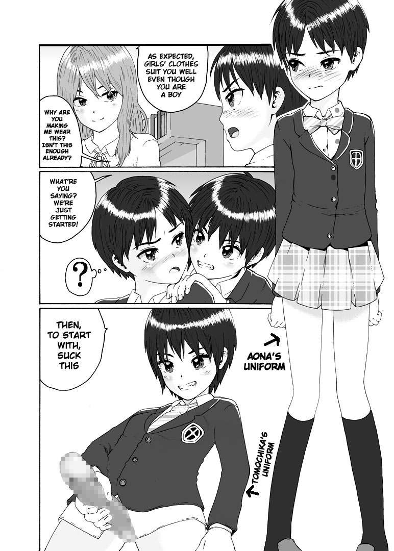Futanari Sanshimai wa Josou Shounen no Anal ga Osuki | The Three Futanari Sisters Like to Have Anal Sex With the Crossdressing Boy page 6 full