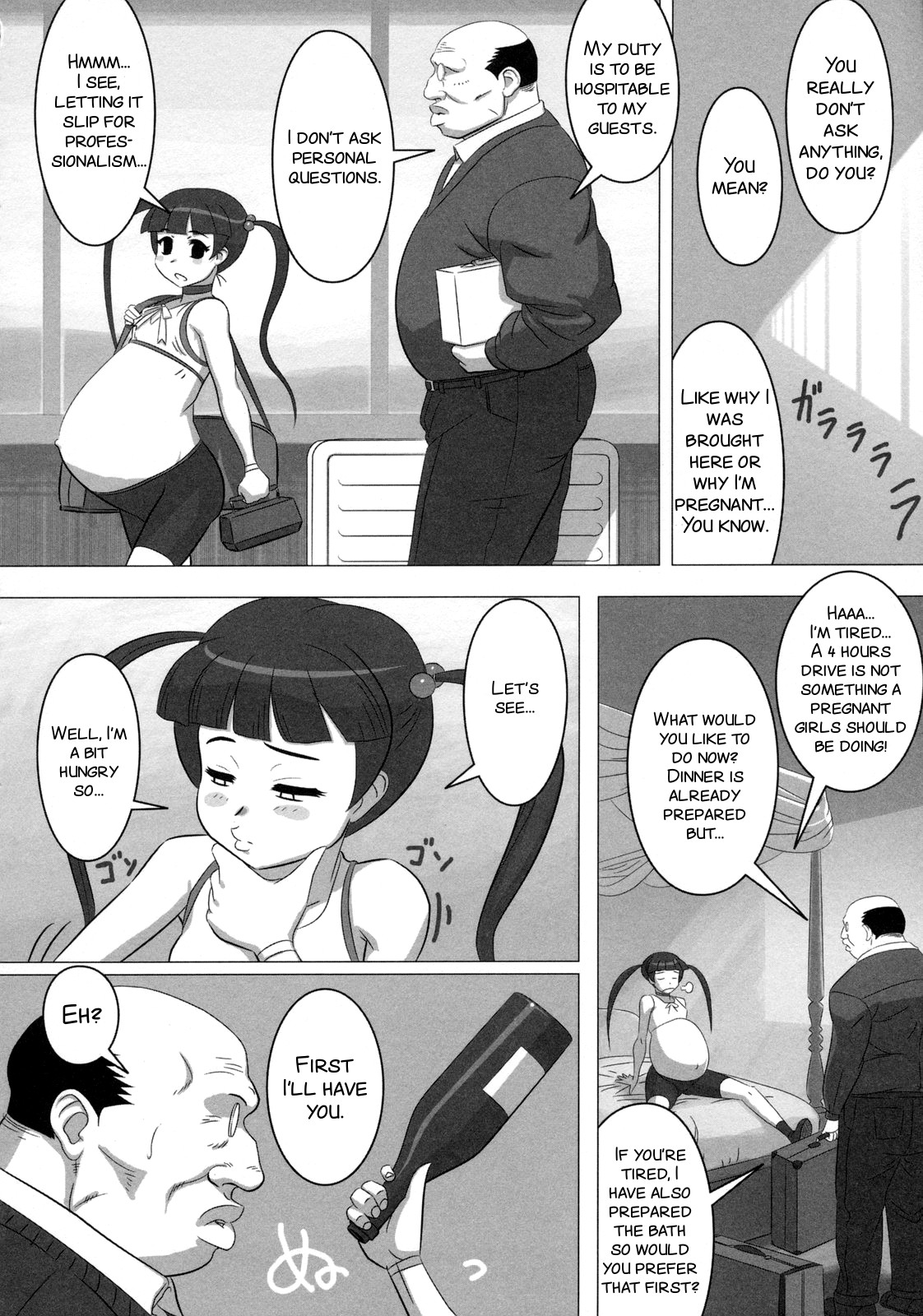 Kyoubou Ninshin Monster VS Houkei Chuunen | Brutal pregnant monster vs phimosed geezer page 4 full