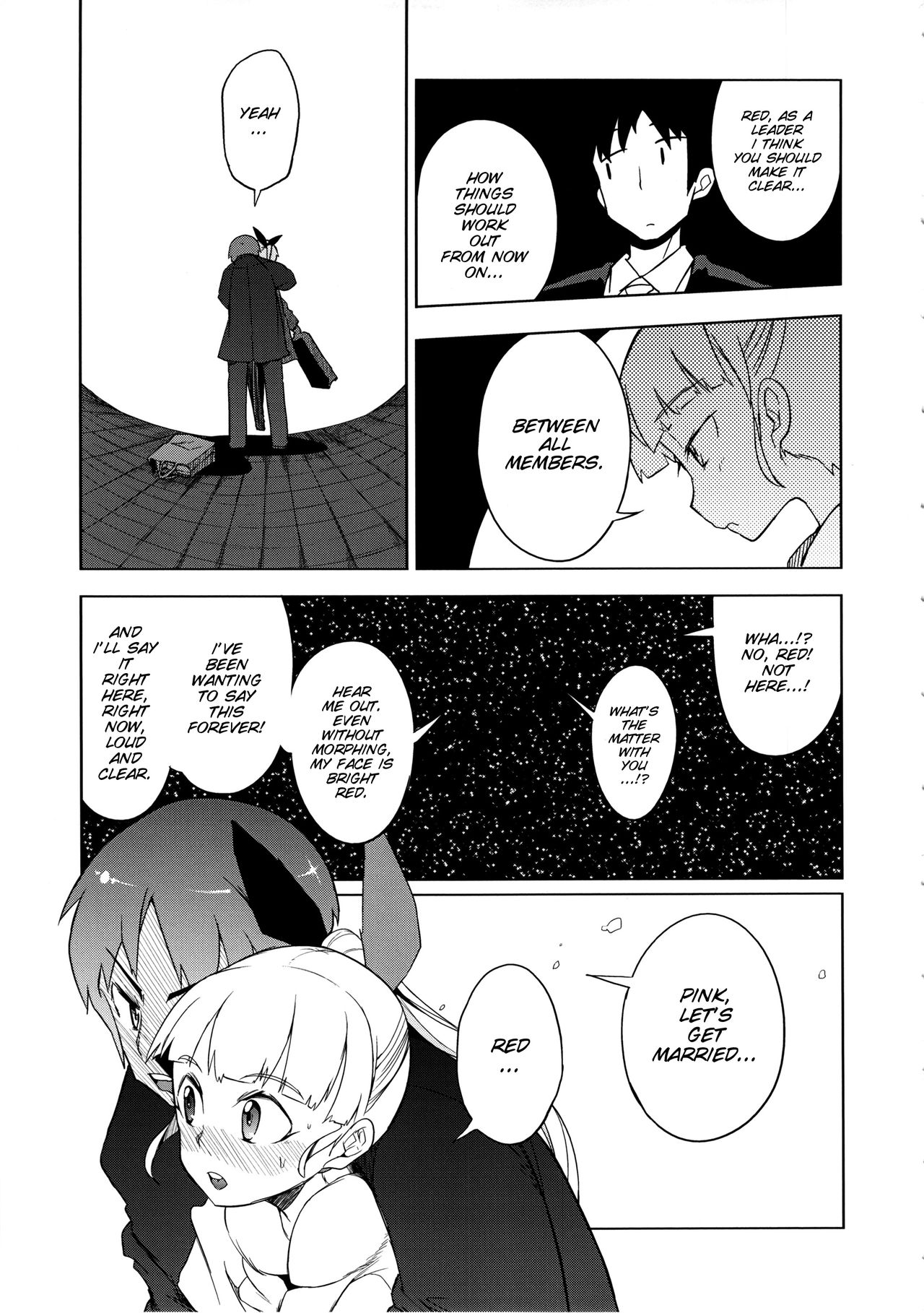 the Pink - Tokusatsu Heroine Tsukamaeta!!! part B page 5 full