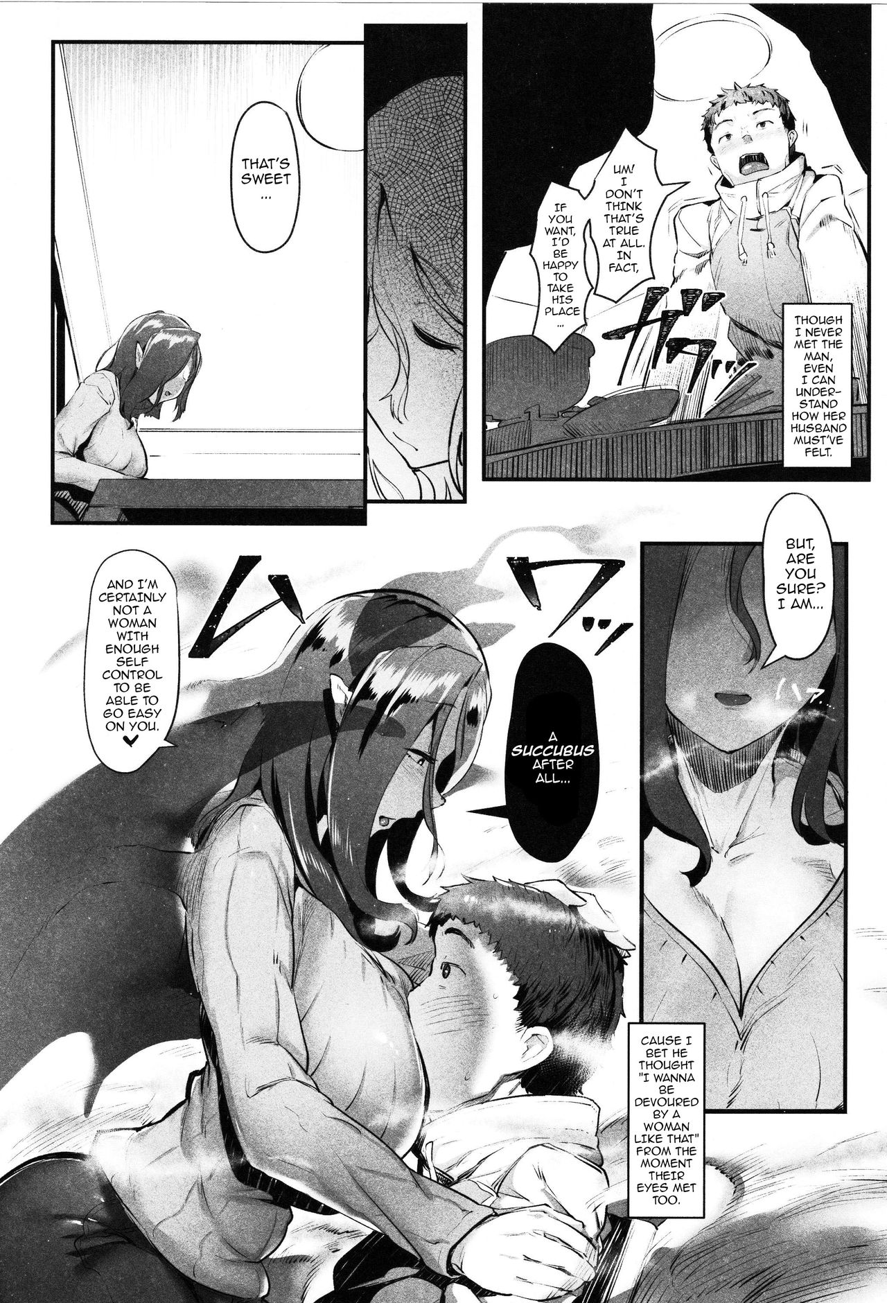 Succubus Miboujin Hirusagari no Himitsu | A Succubus Widow's Afternoon Delight page 9 full