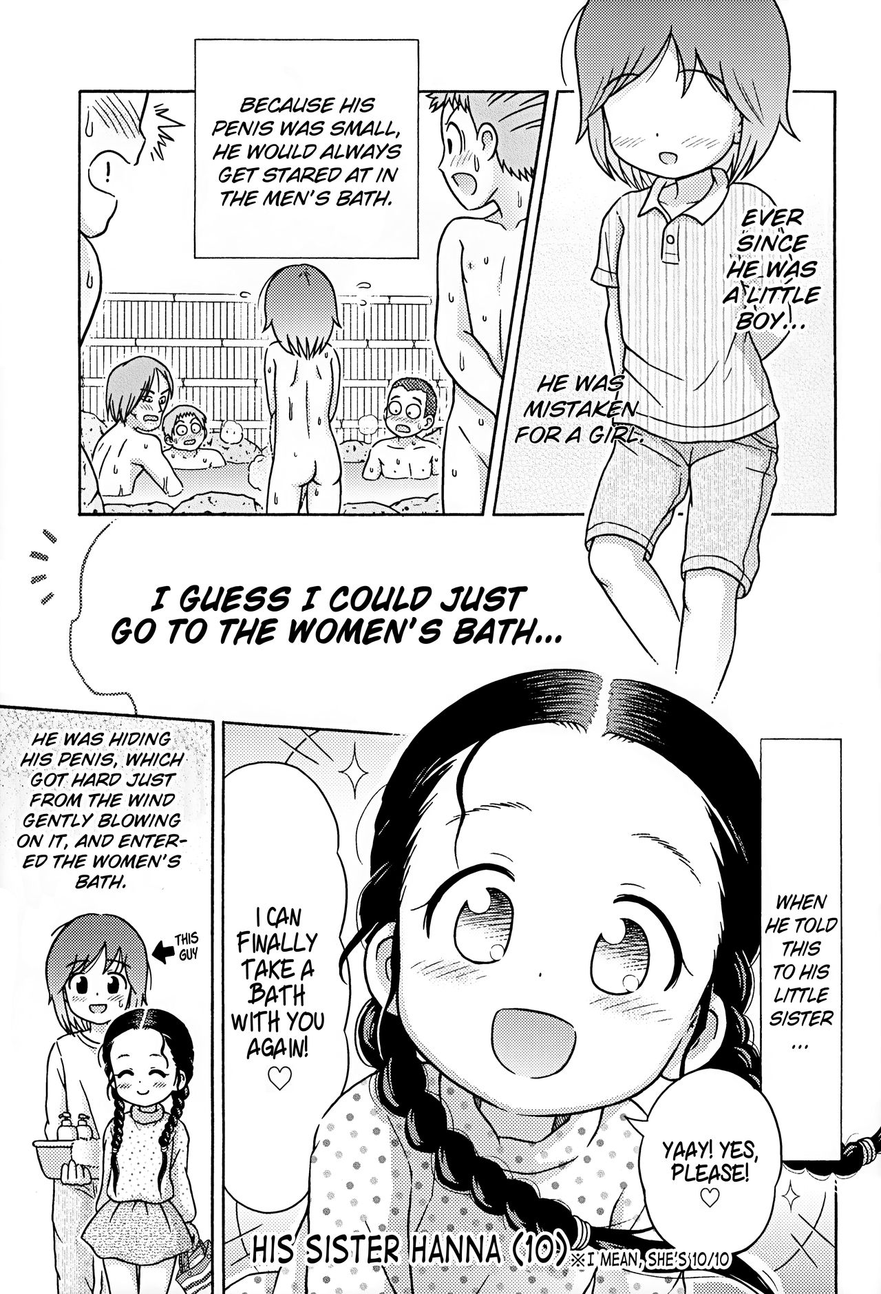 Omoi Kitte Imoto to Onnayu ni Haitte Mita | I went to the women's bath with my little sister page 1 full