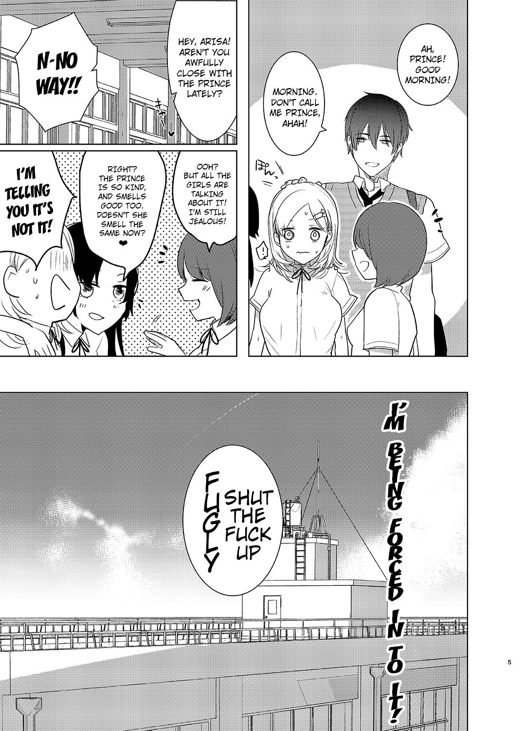 Gakkou Ichi no Ouji-sama ga Jitsuwa DoS de Haraguro dakedo Atashi no Futanari Chinpo no Mae dato Soku Ochi Mesu Ahegao Sarashichautte Hontou desu ka?! page 4 full