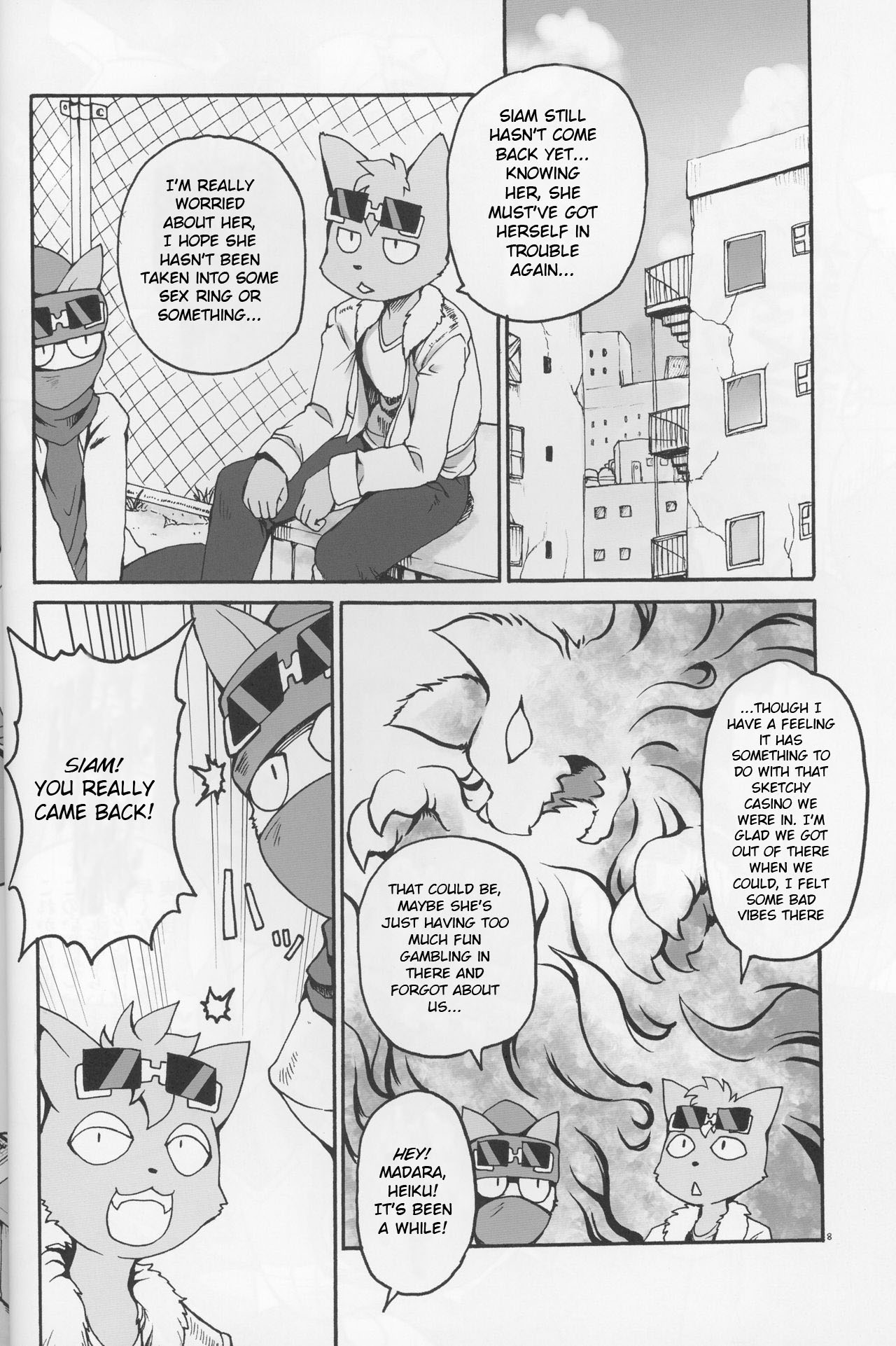 Nekoneko Fight Sansarame page 8 full