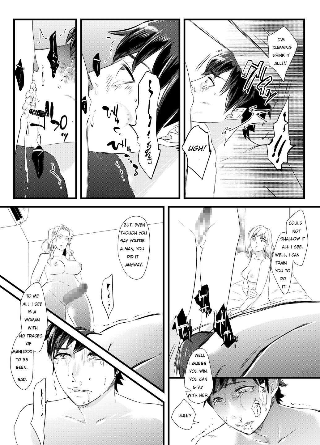Haitoku no Yurizono ~Tsuma o Netotta Onna Joushi ni Joseika Choukyou Sareru Otto~ | Immoral Yuri Heaven ~The Husband is made female and trained while his wife is bed by a woman~ page 10 full
