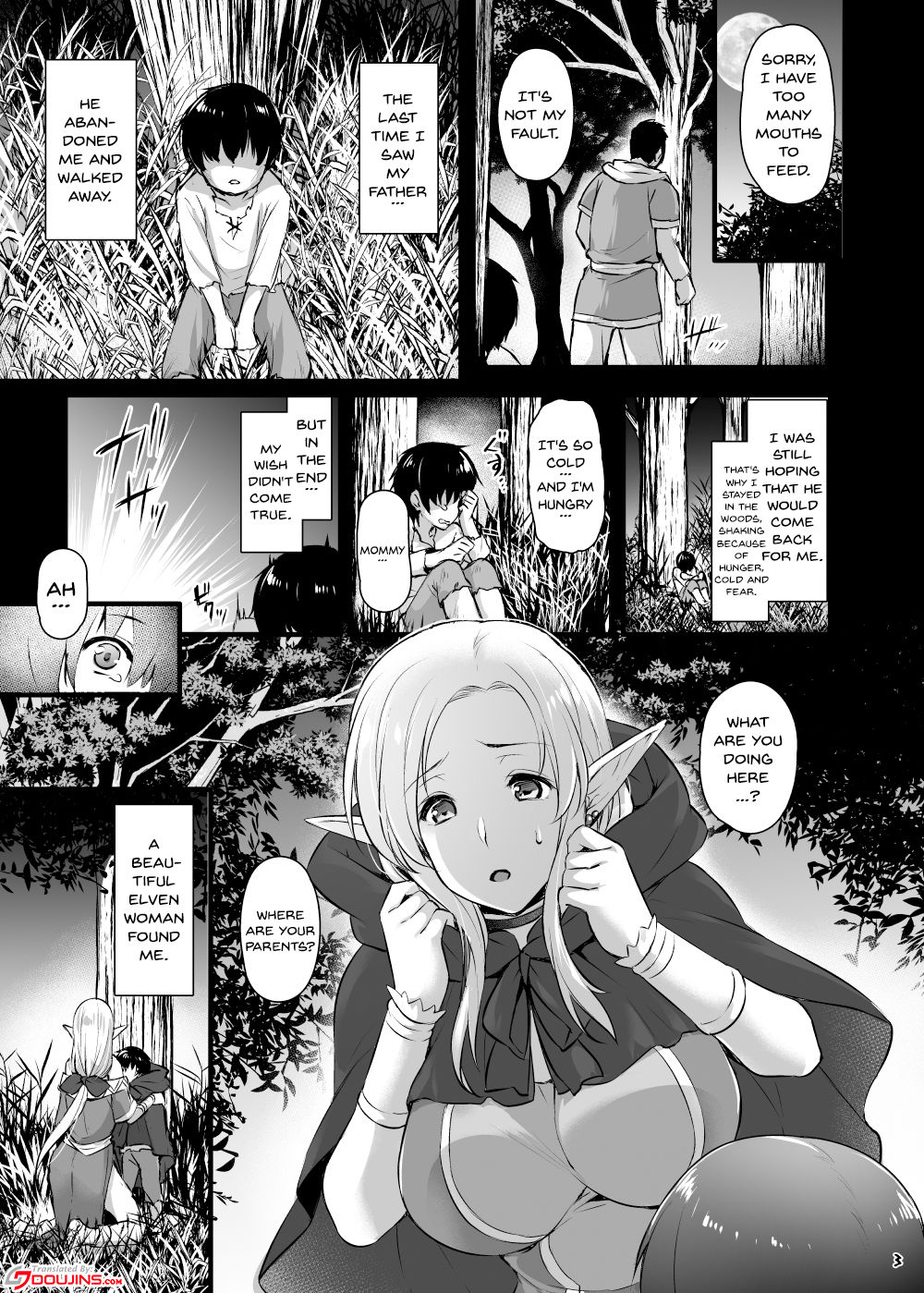 Elf no Okaa-san ~Giri no Musuko no Me no Mae de Orc ni Okasarete~ page 2 full