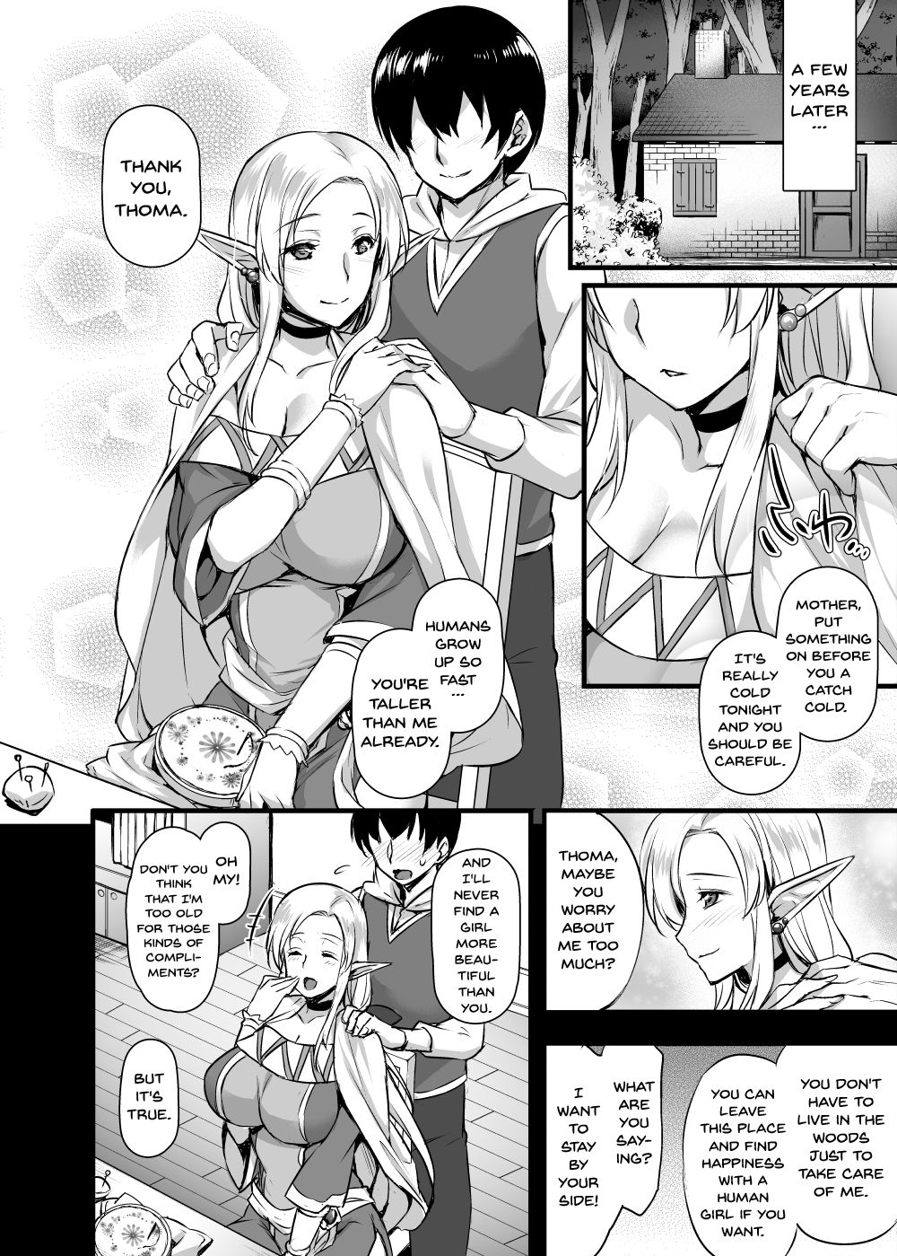 Elf no Okaa-san ~Giri no Musuko no Me no Mae de Orc ni Okasarete~ page 5 full