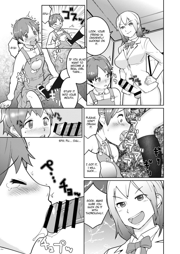 Josou Mazo Danshi Kyousei Kyouiku Gakuen ~Futanari Shoujo-tachi ni Shitsuke Kerarete~ page 9 full
