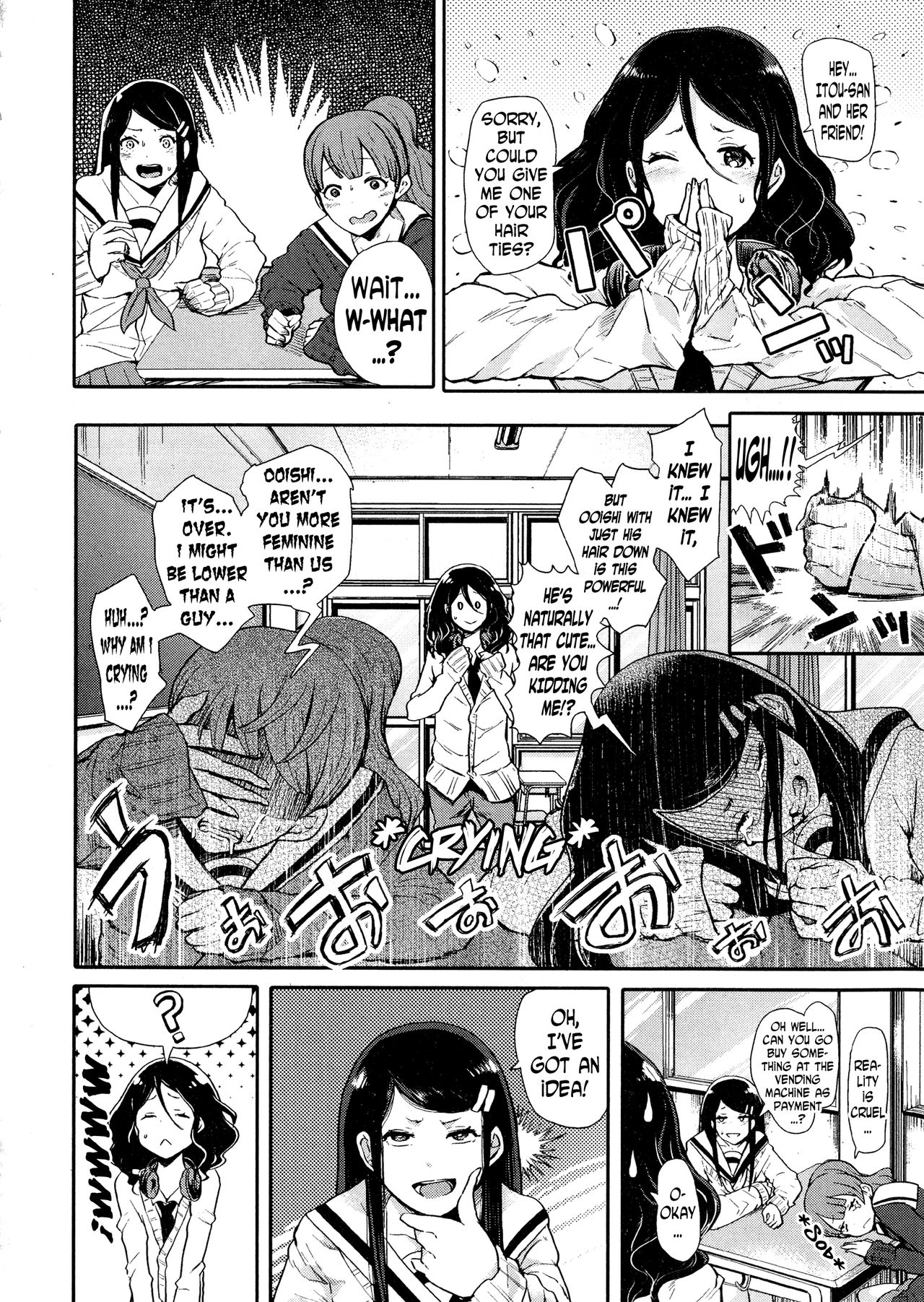 Josou Kouhai-kun x Otokogirai-chan | Crossdressed Kouhai-kun x Man-Hater -chan page 4 full