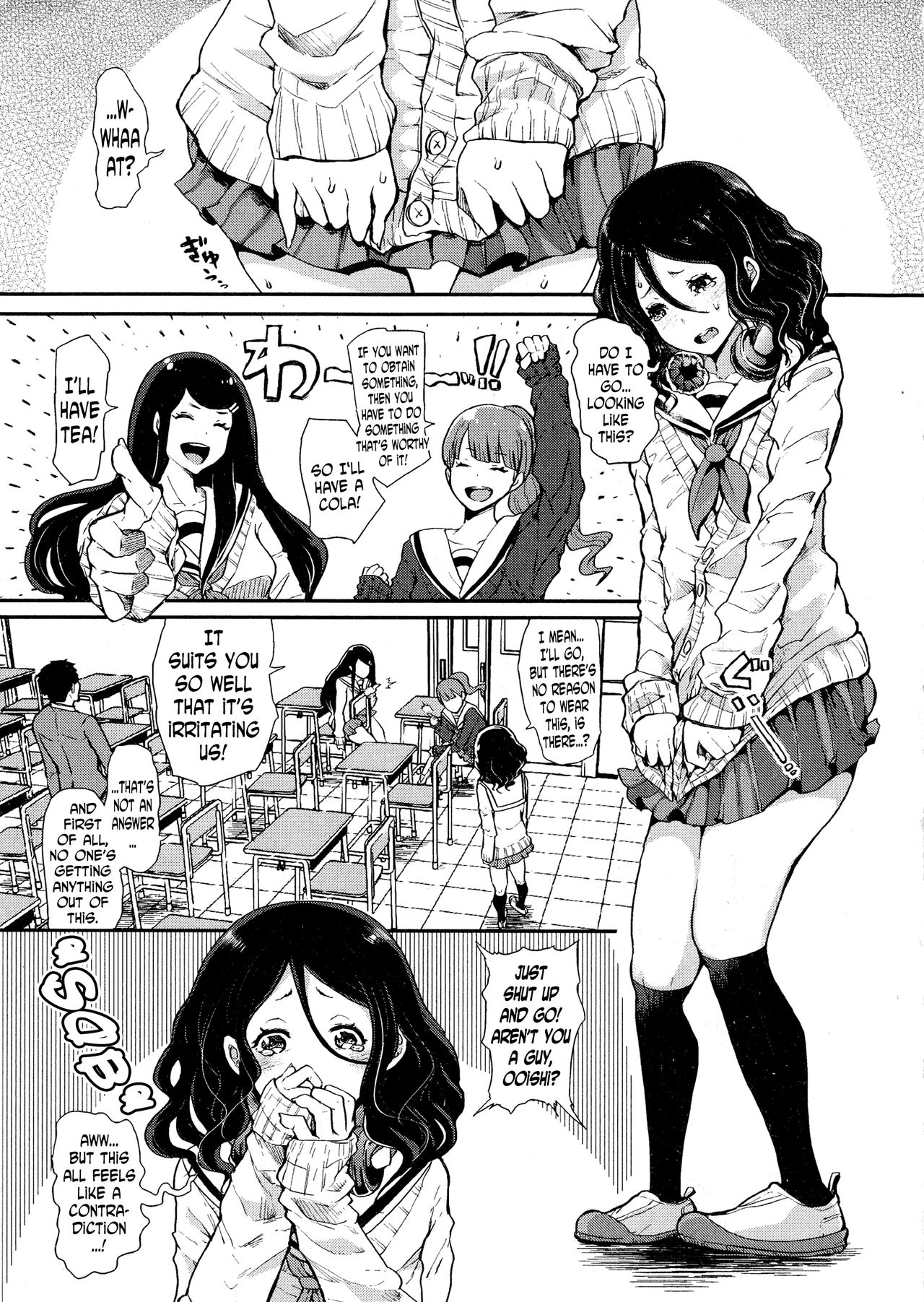 Josou Kouhai-kun x Otokogirai-chan | Crossdressed Kouhai-kun x Man-Hater -chan page 5 full