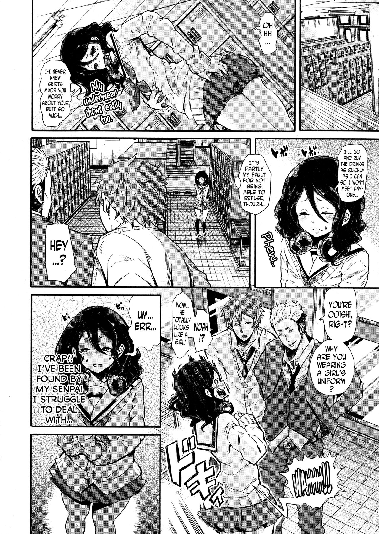 Josou Kouhai-kun x Otokogirai-chan | Crossdressed Kouhai-kun x Man-Hater -chan page 6 full