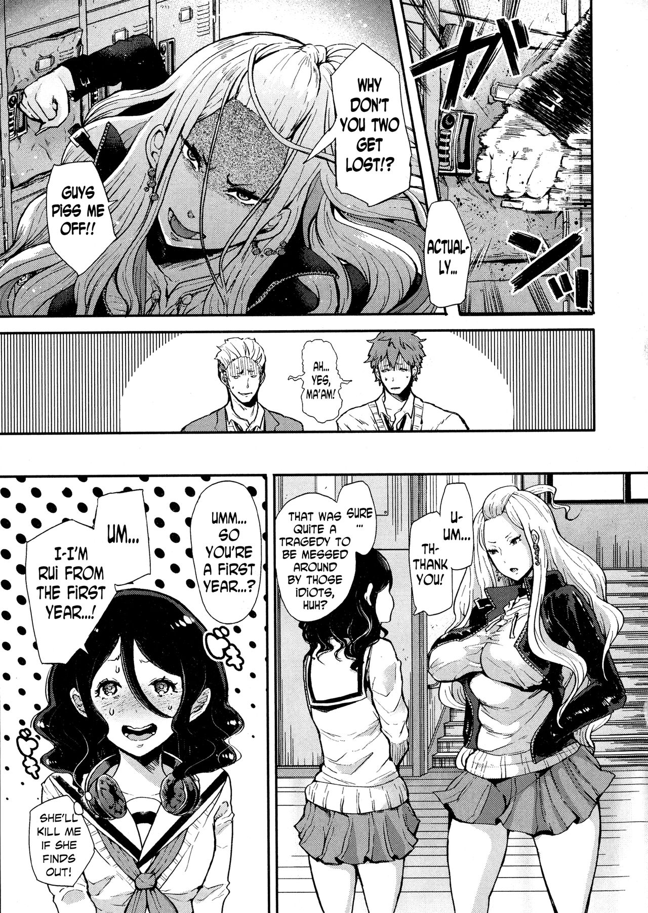 Josou Kouhai-kun x Otokogirai-chan | Crossdressed Kouhai-kun x Man-Hater -chan page 9 full