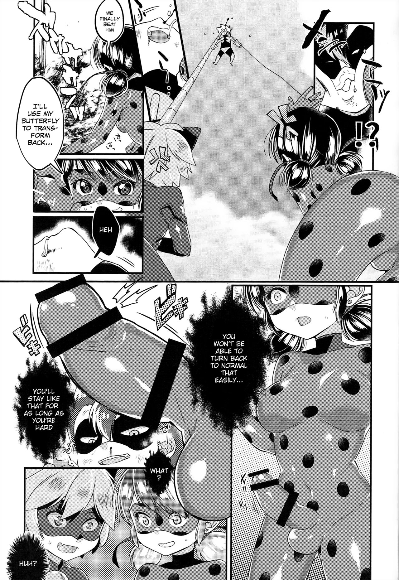 Teki no Shoi de Futanari ni Sareta Ladybug ga Cat Noir no Shojo o Ubacchau Hon page 4 full