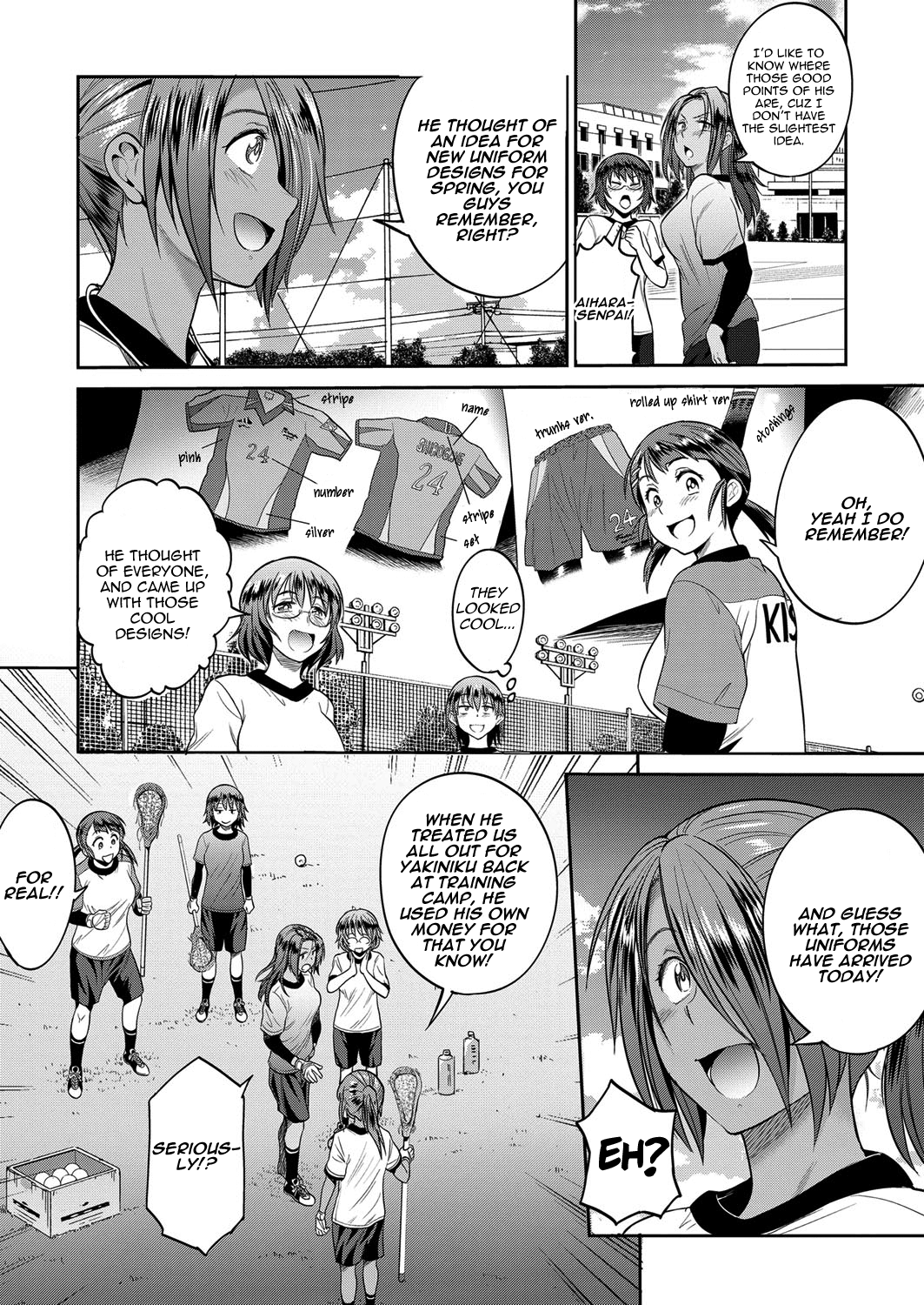 Joshi Lacu! - Girls Lacrosse Club ~2 Years Later~ Ch. 1.5 page 2 full