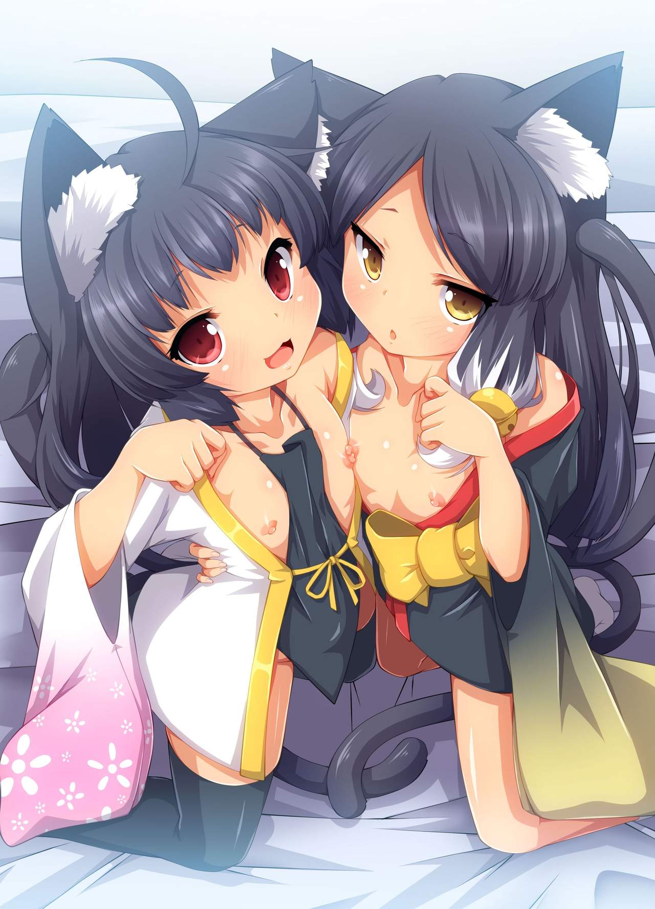 Tsundere Neko Shimai no Zenshin Gohoushi SEX ~ Goon wa Watashitachi no Karada de Okaeshi Itashimasu page 2 full