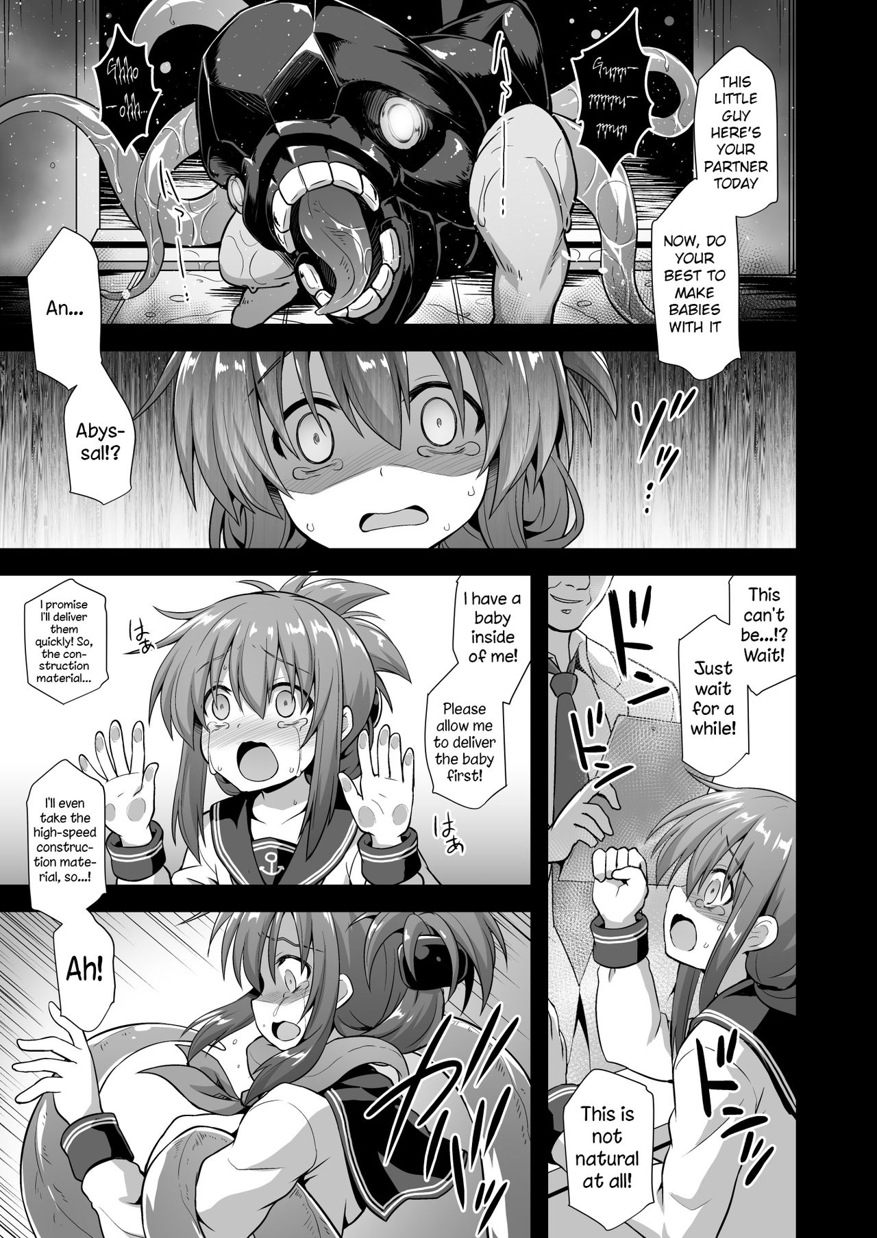 Kanmusu Chakunin Inazuma Kyousei Ishu Kouhai | Ship Girls Pregnancy - Inazuma's Forced Crossbreeding page 7 full