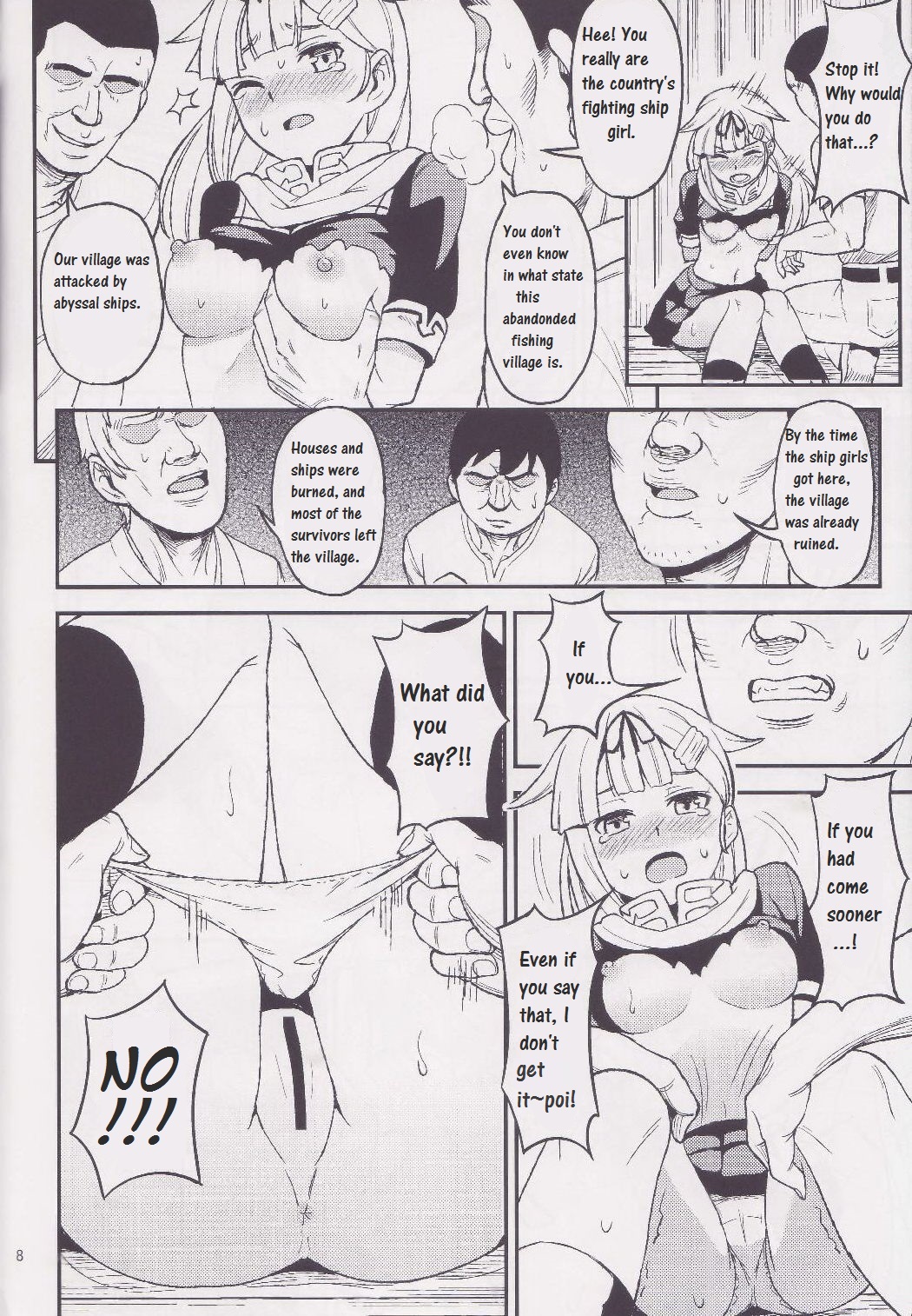Torawareta Yuudachi | Captive Yuudachi page 7 full