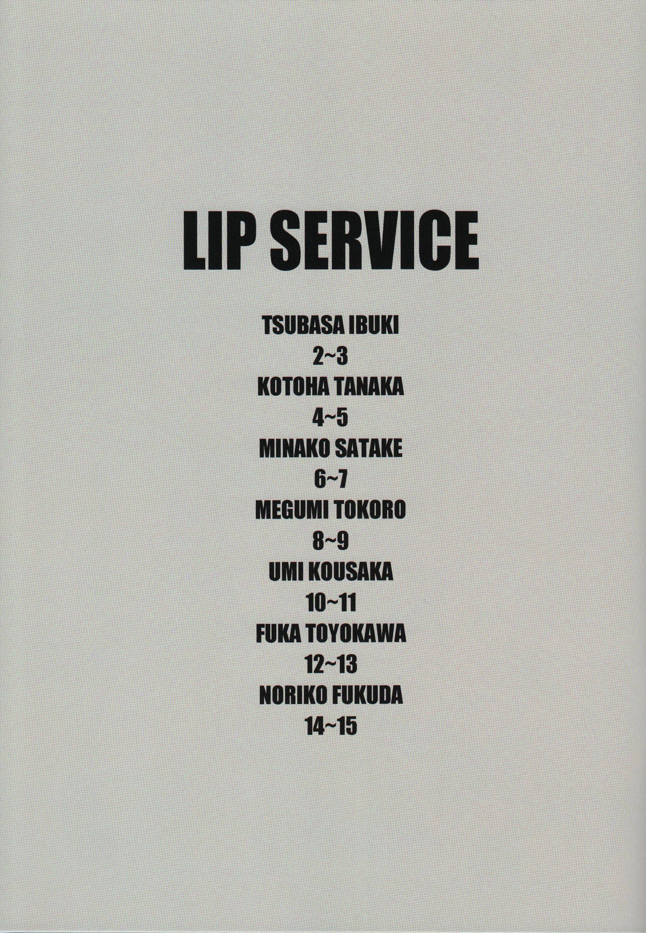 LIP SERVICE page 2 full