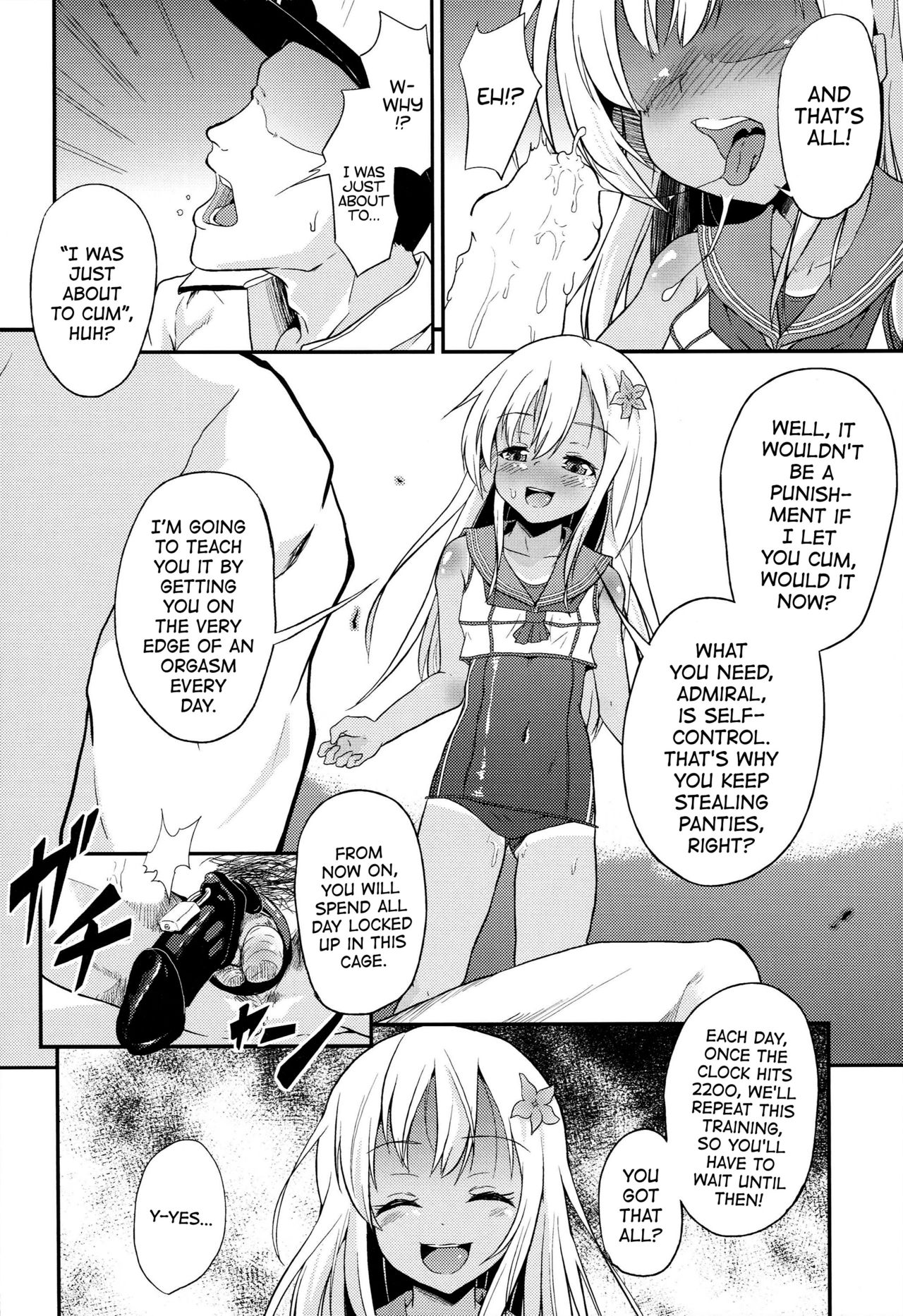 Ro-chan Teitoku Shasei Kanri! | Orgasm Control to Admiral from Ro-chan! page 9 full