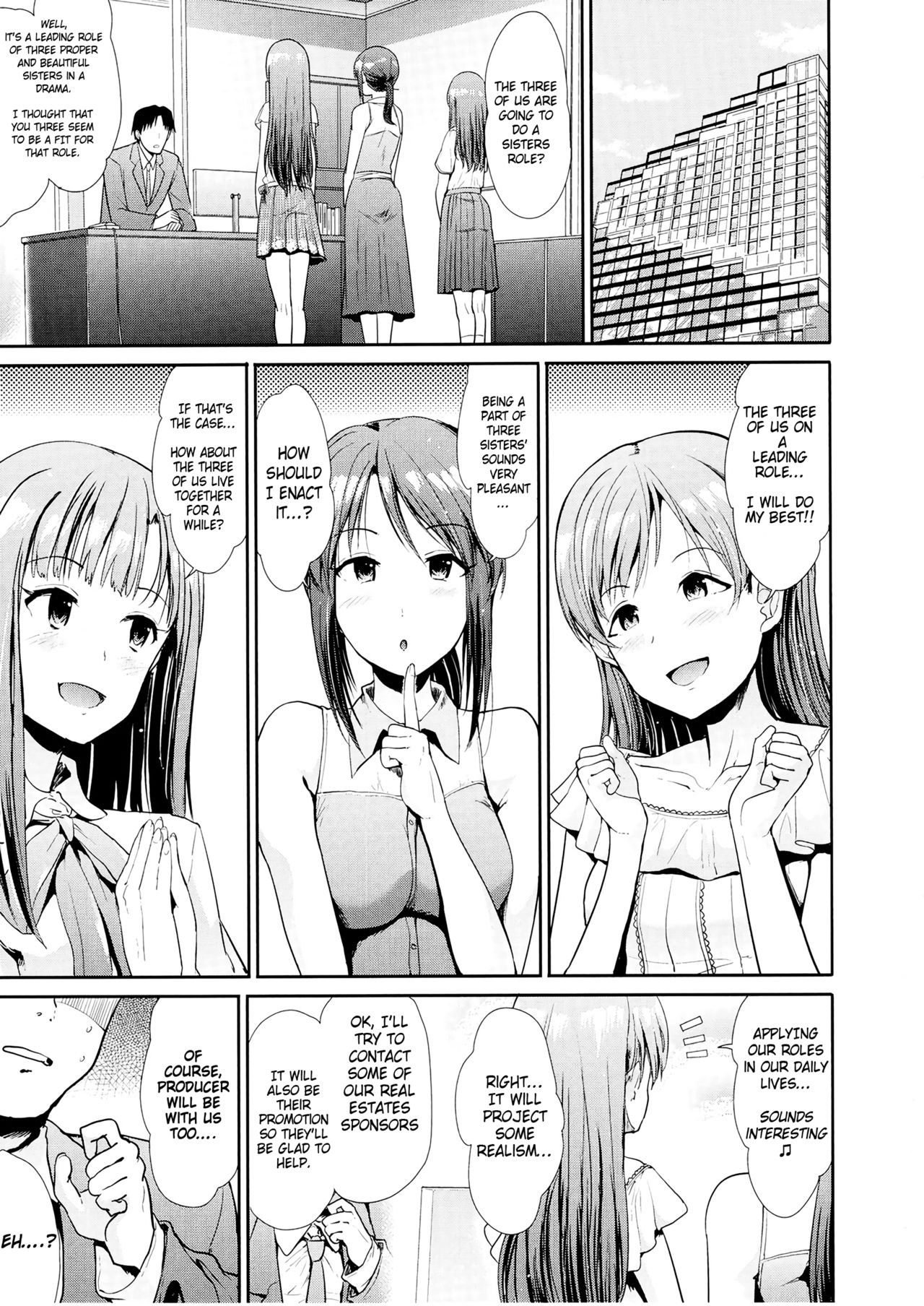 Seiso Sannin Musume Dousei Seikatsu page 2 full